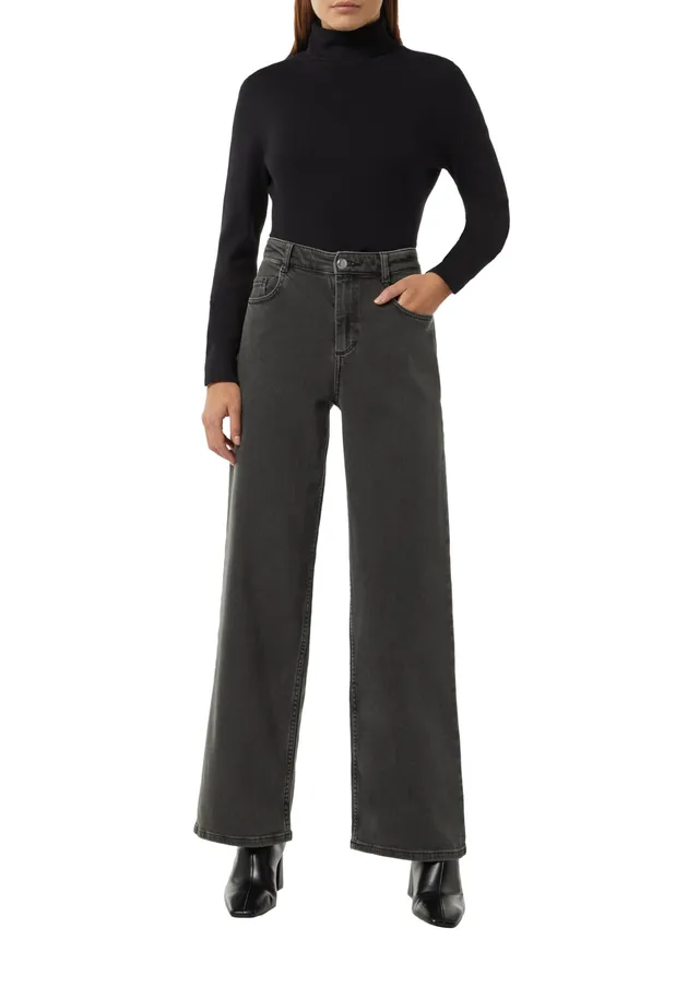comma-jeans-wide-leg-damenjeans-gr-e-42-blau-weites-bein image 1