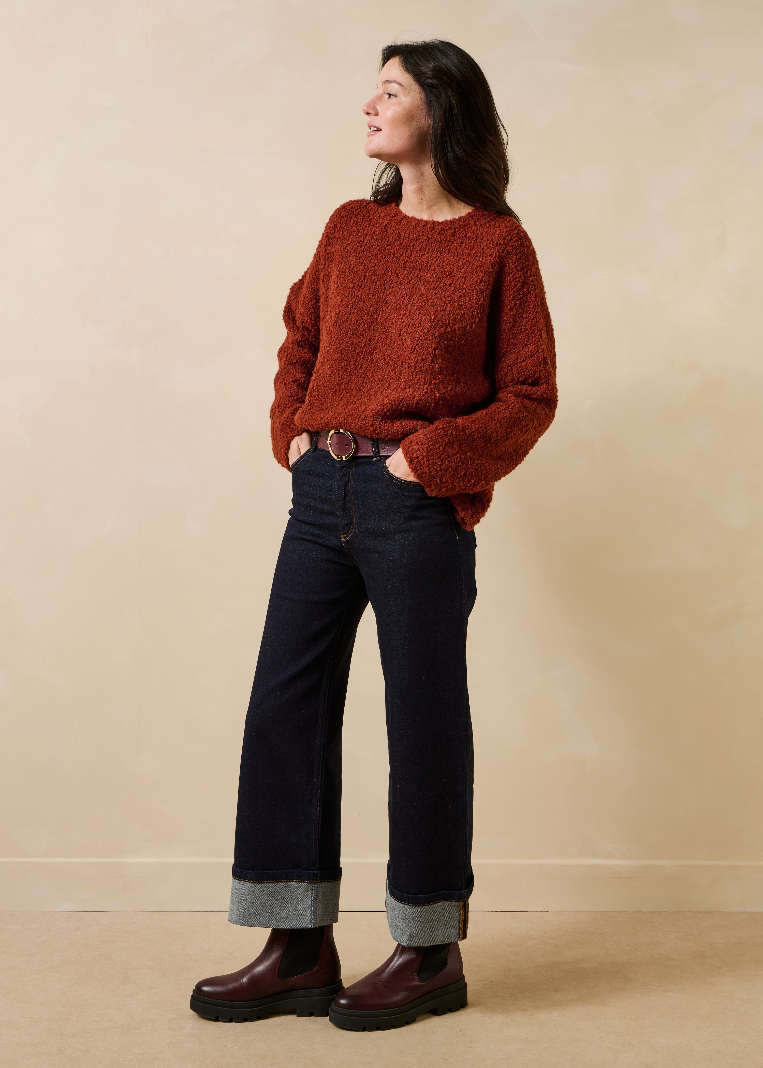 la-f-e-marabout-e-tresia-pullover-terracotta-wolle-alpaka image 2