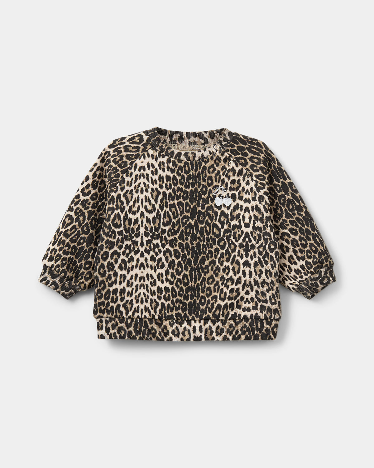 sofie-schnoor-baby-elissb-sweatshirt-leopard-kirsche image 1