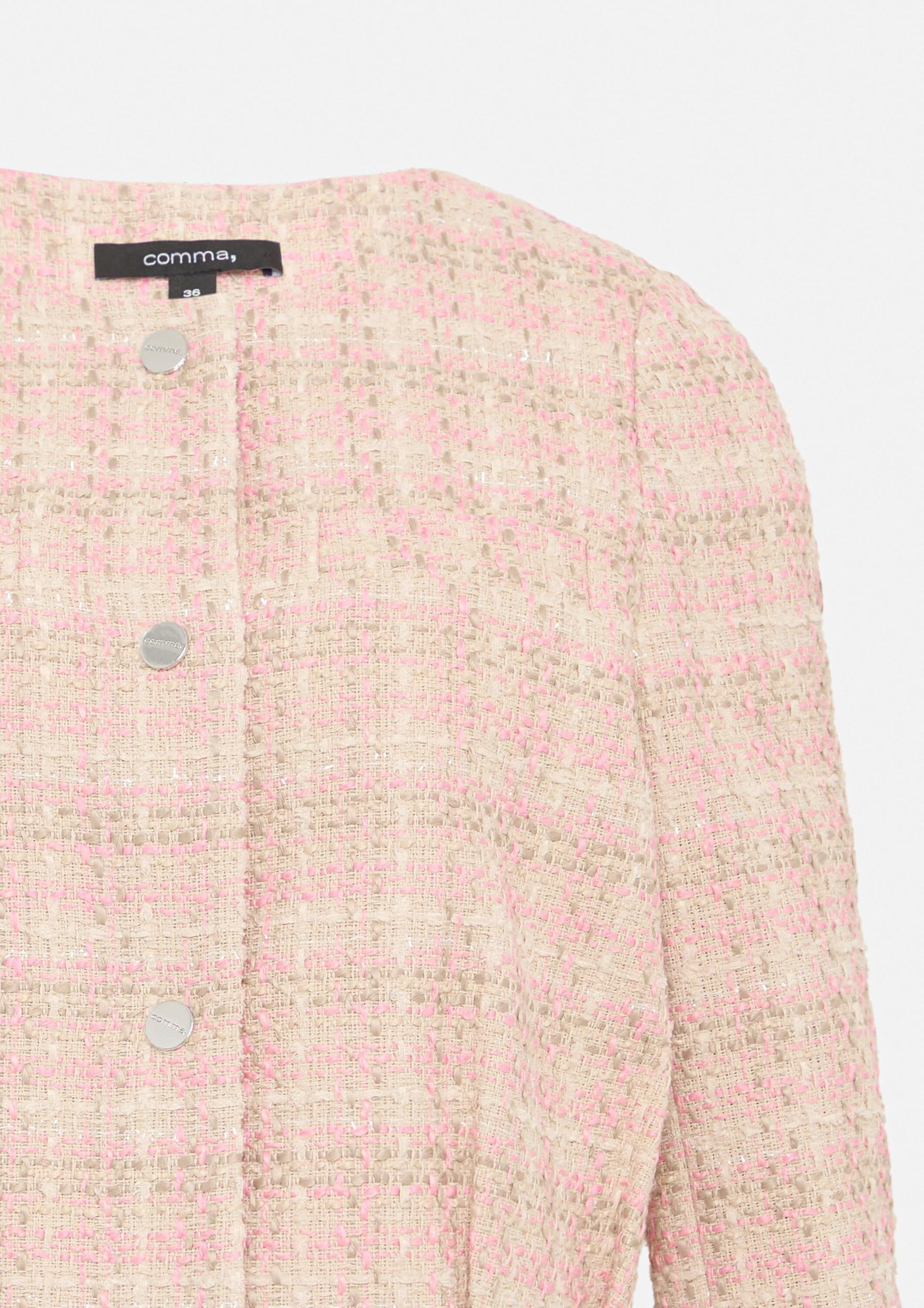 comma-tweed-jacke-boxy-fit-rundhals image 6
