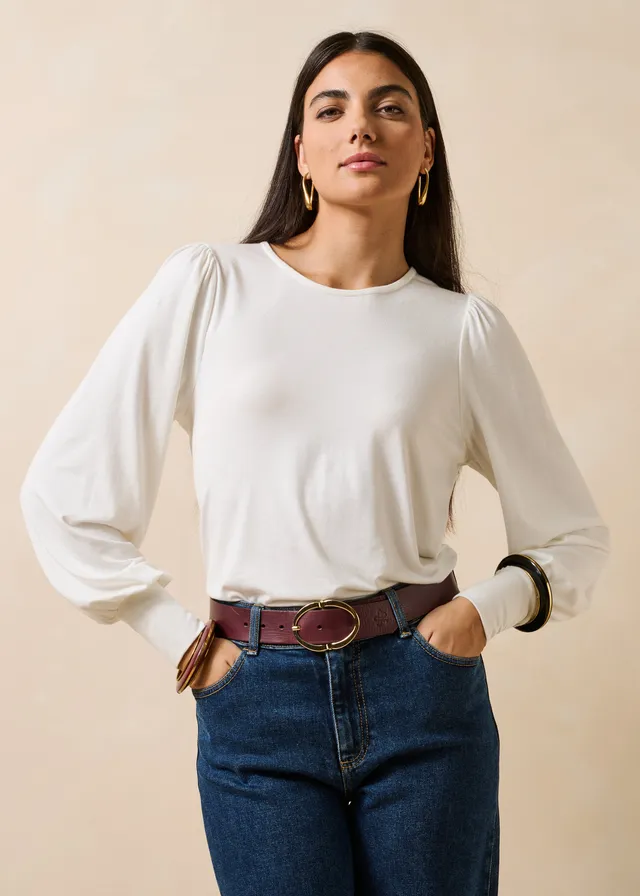 la-f-e-marabout-e-ekeko-t-shirt-ecru-modal image 1