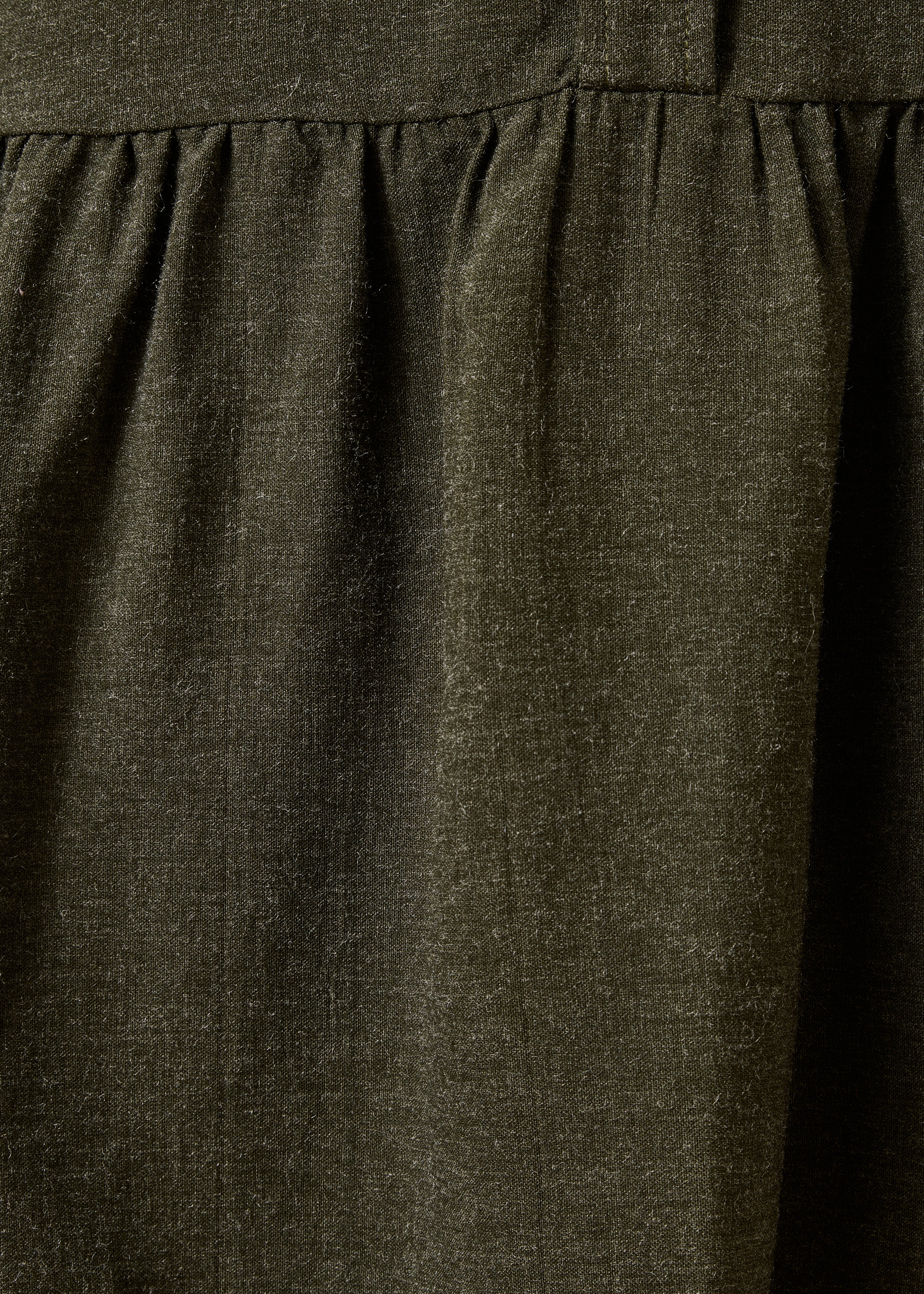 la-f-e-marabout-e-grama-kleid-kurz-khaki-viskose-tunika-kragen image 3
