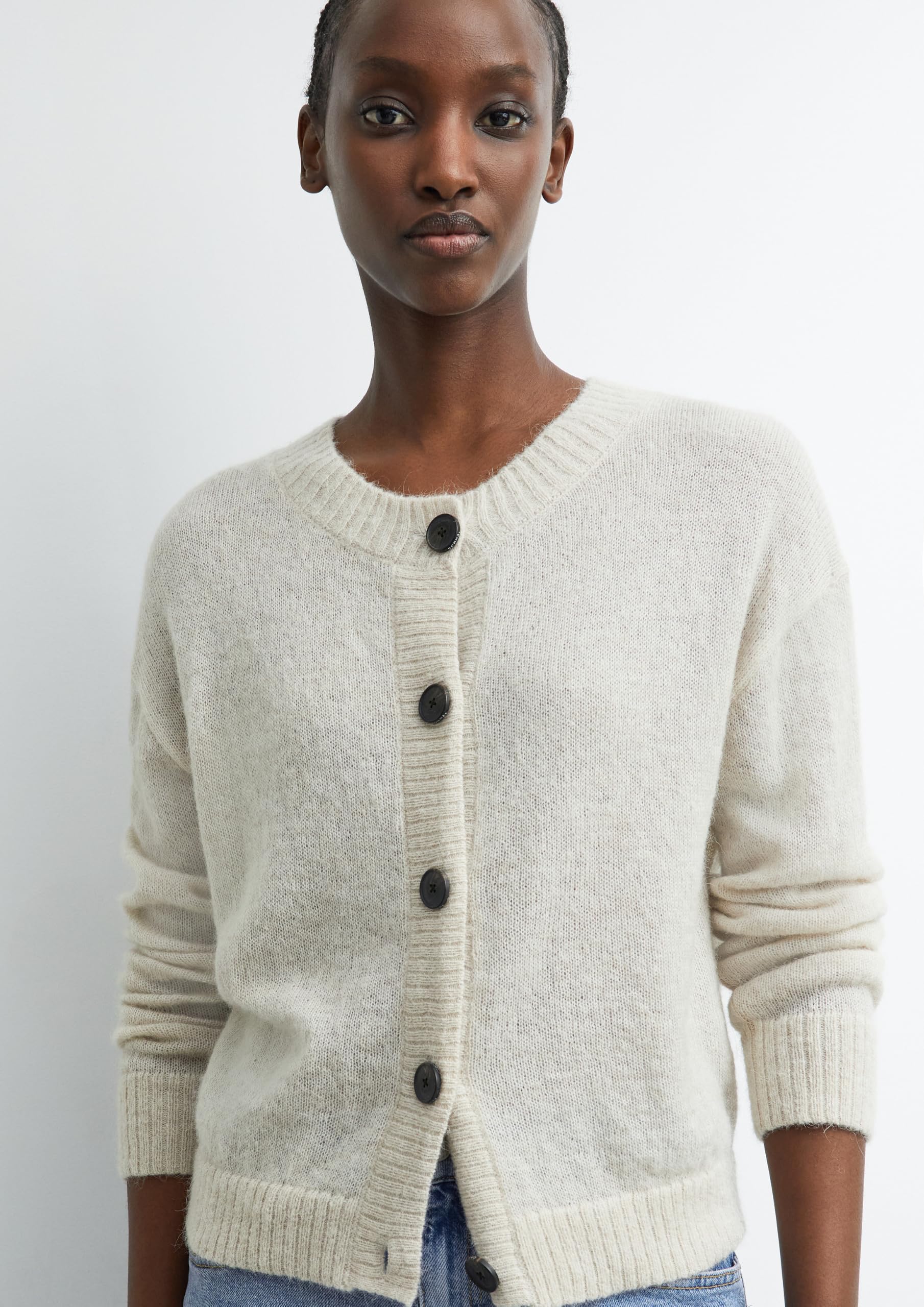 comma-jackets-strickjacke-alpaka-mix-gr-e-34-rundhals image 3