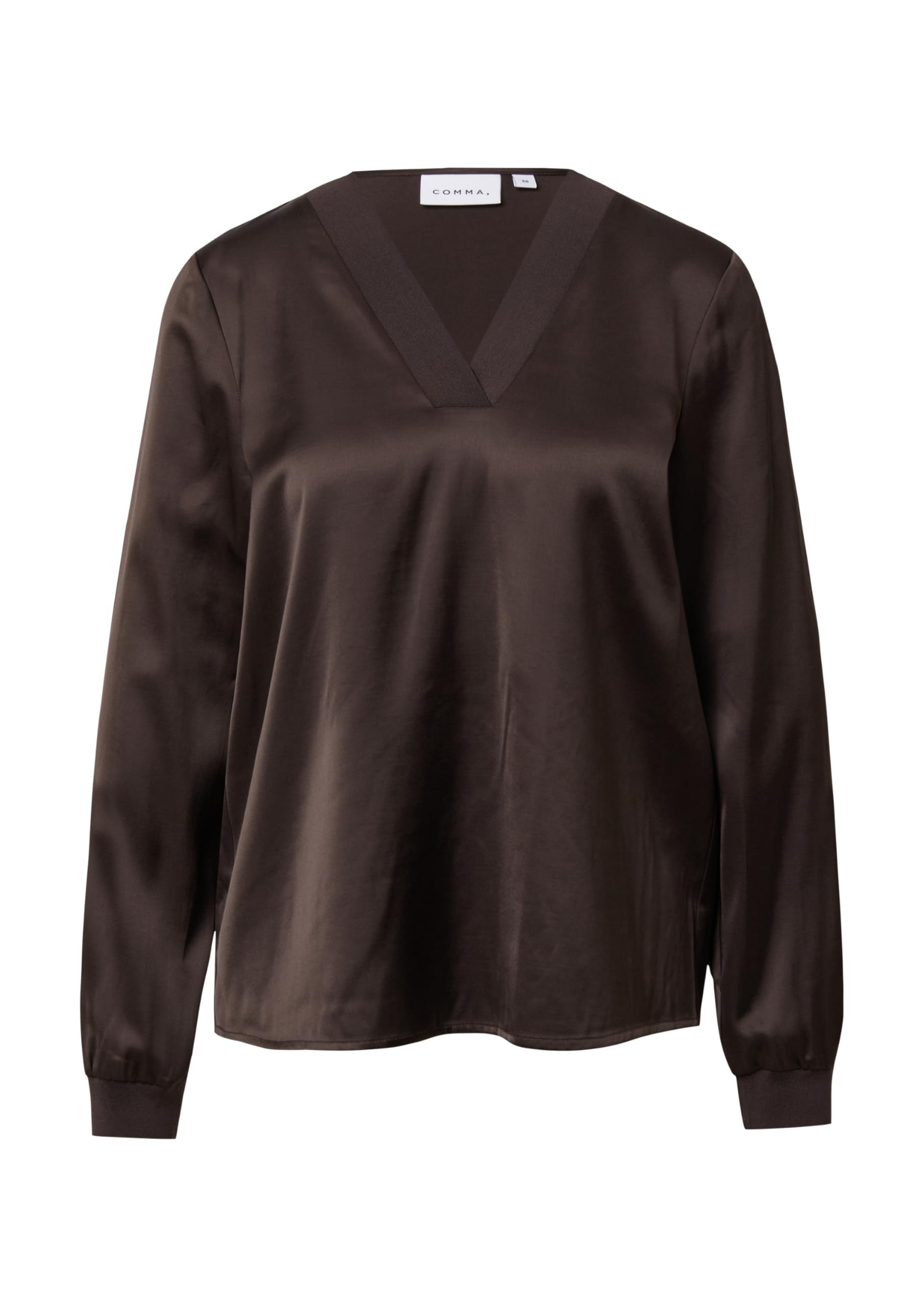 comma-blouses-satinbluse-v-ausschnitt-creme-wei image 4