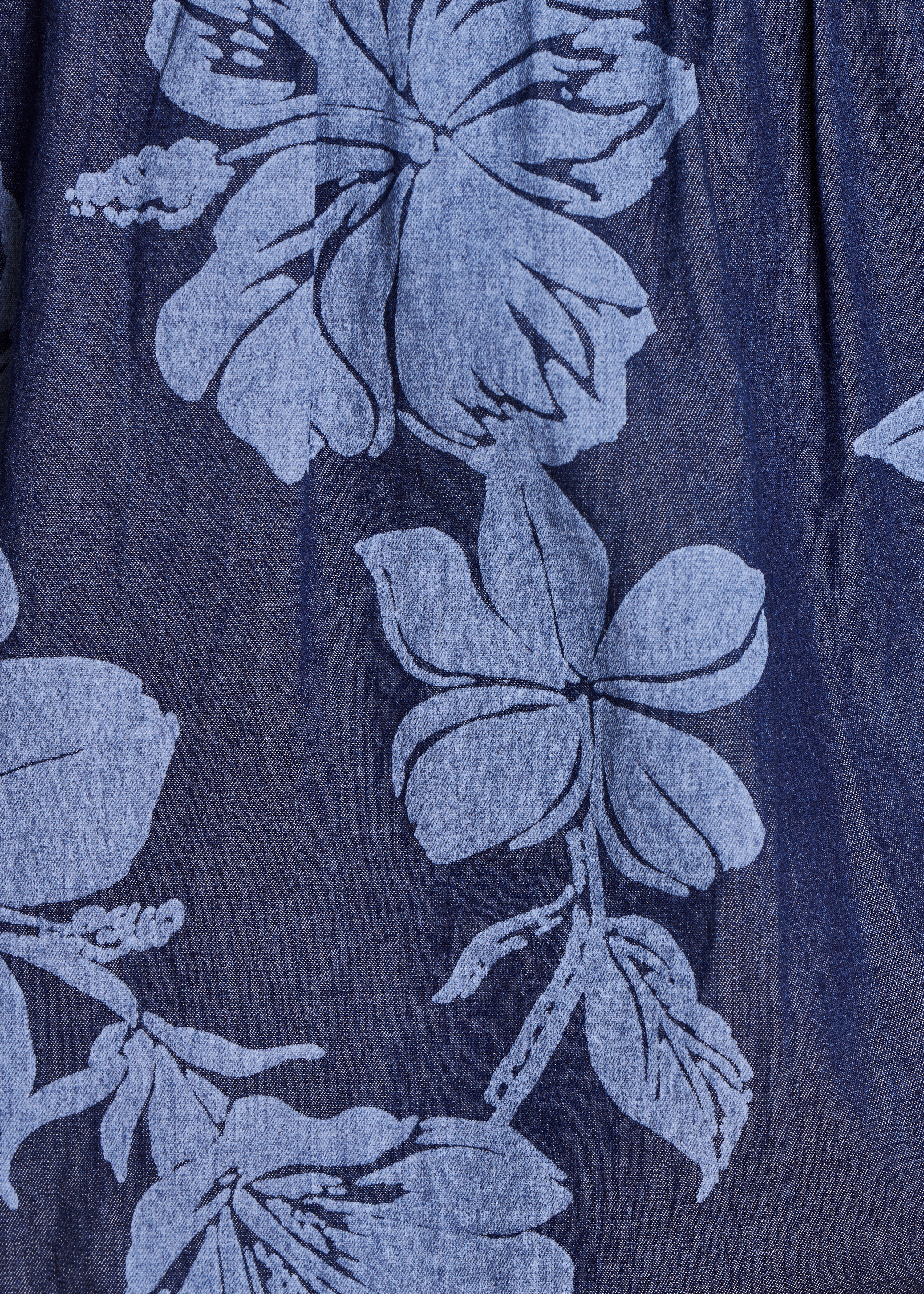 la-f-e-marabout-e-tops-t-shirts-top-chambray-blau-floral image 4