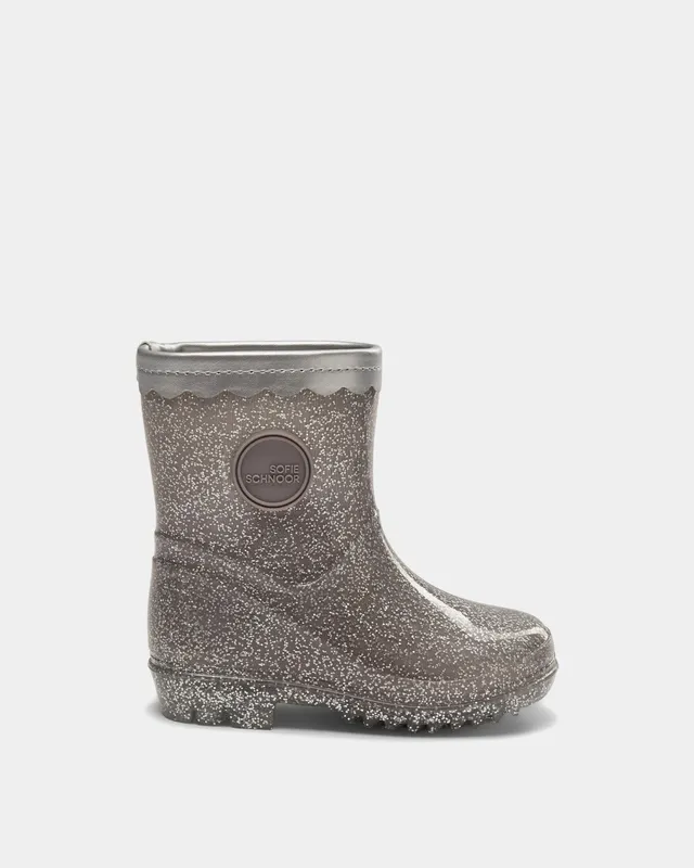 sofie-schnoor-kids-perlask-gummistiefel-silber-glitzer image 1