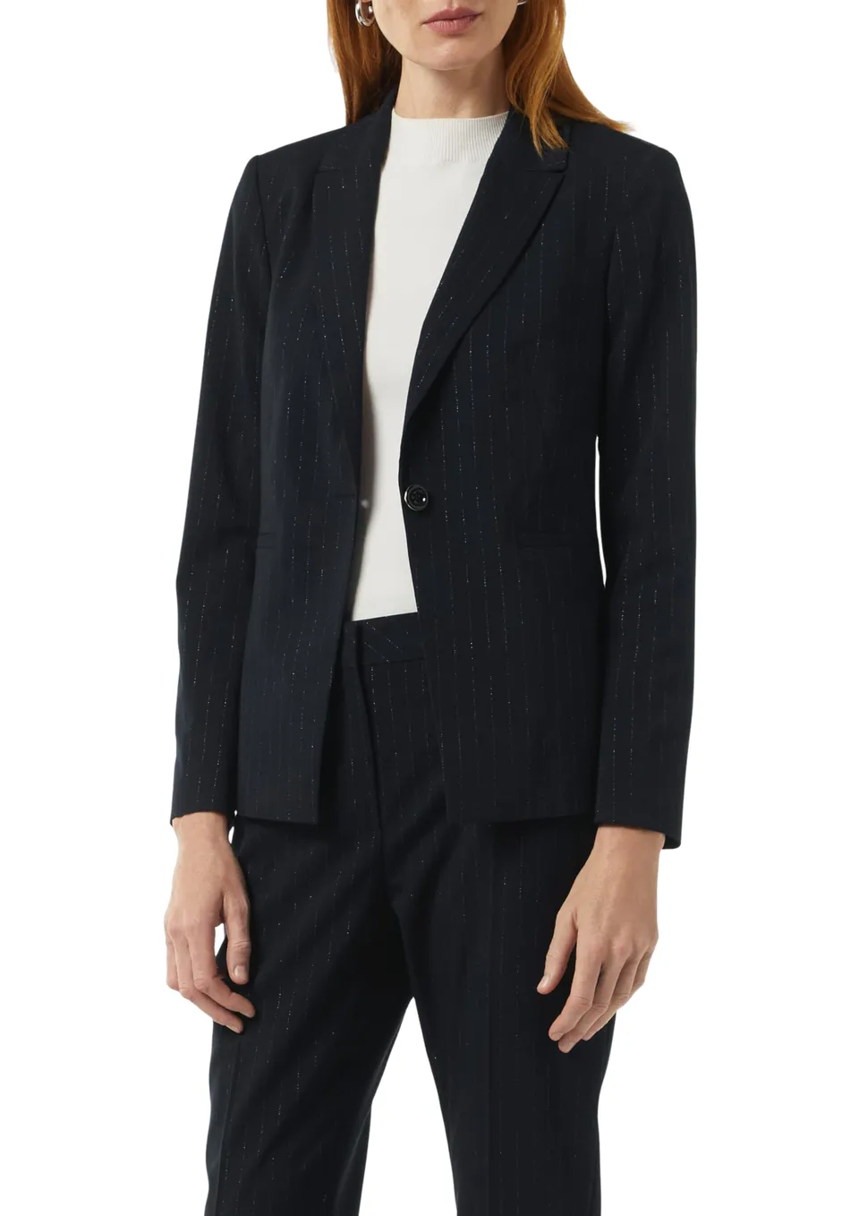 comma-blazers-blazer-nadelstreifen-gr-e-46-glitzer image 1