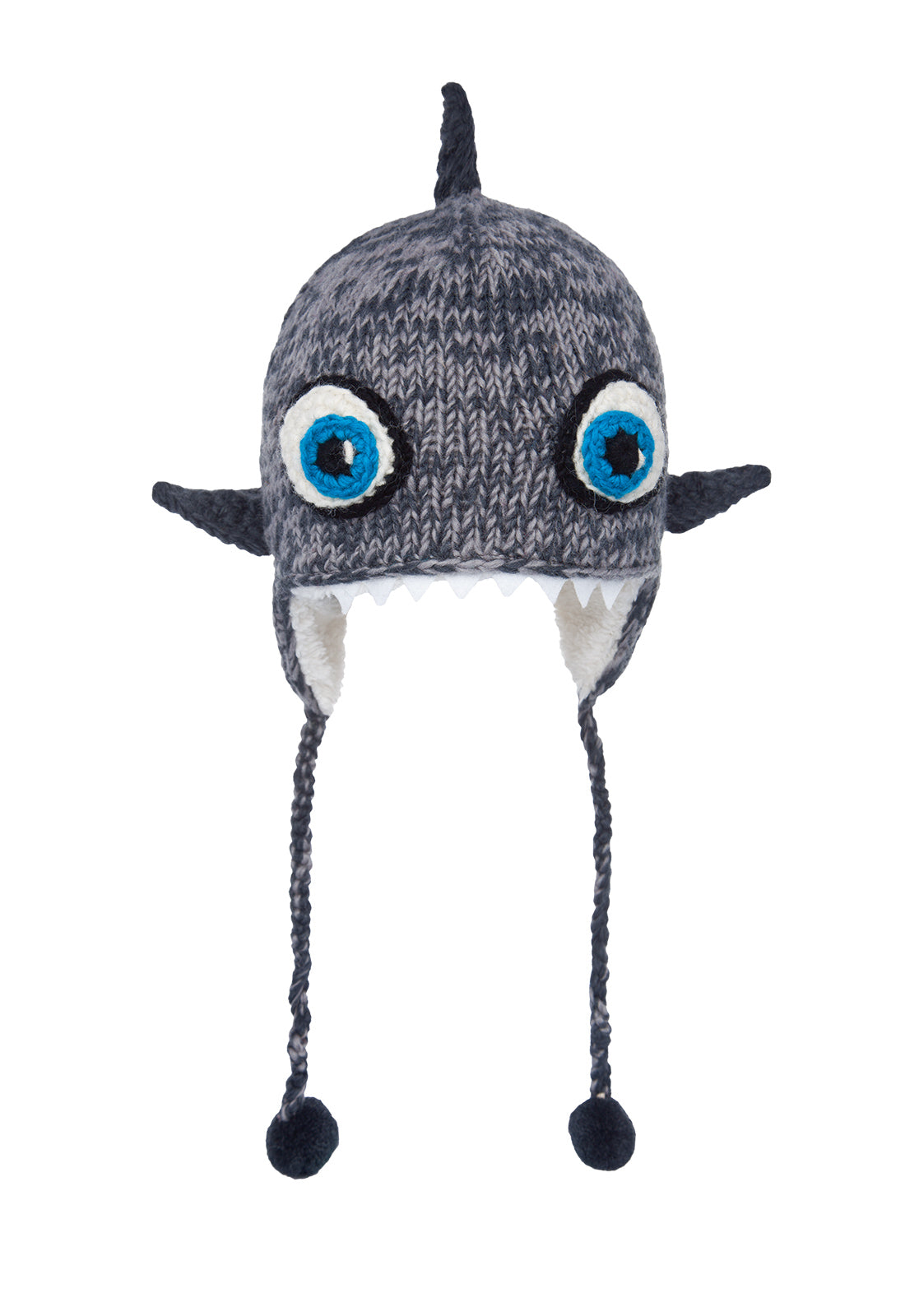 moshiki-candy-sharky-kids-wollm-tze-grau-mit-ohrenklappen image 1