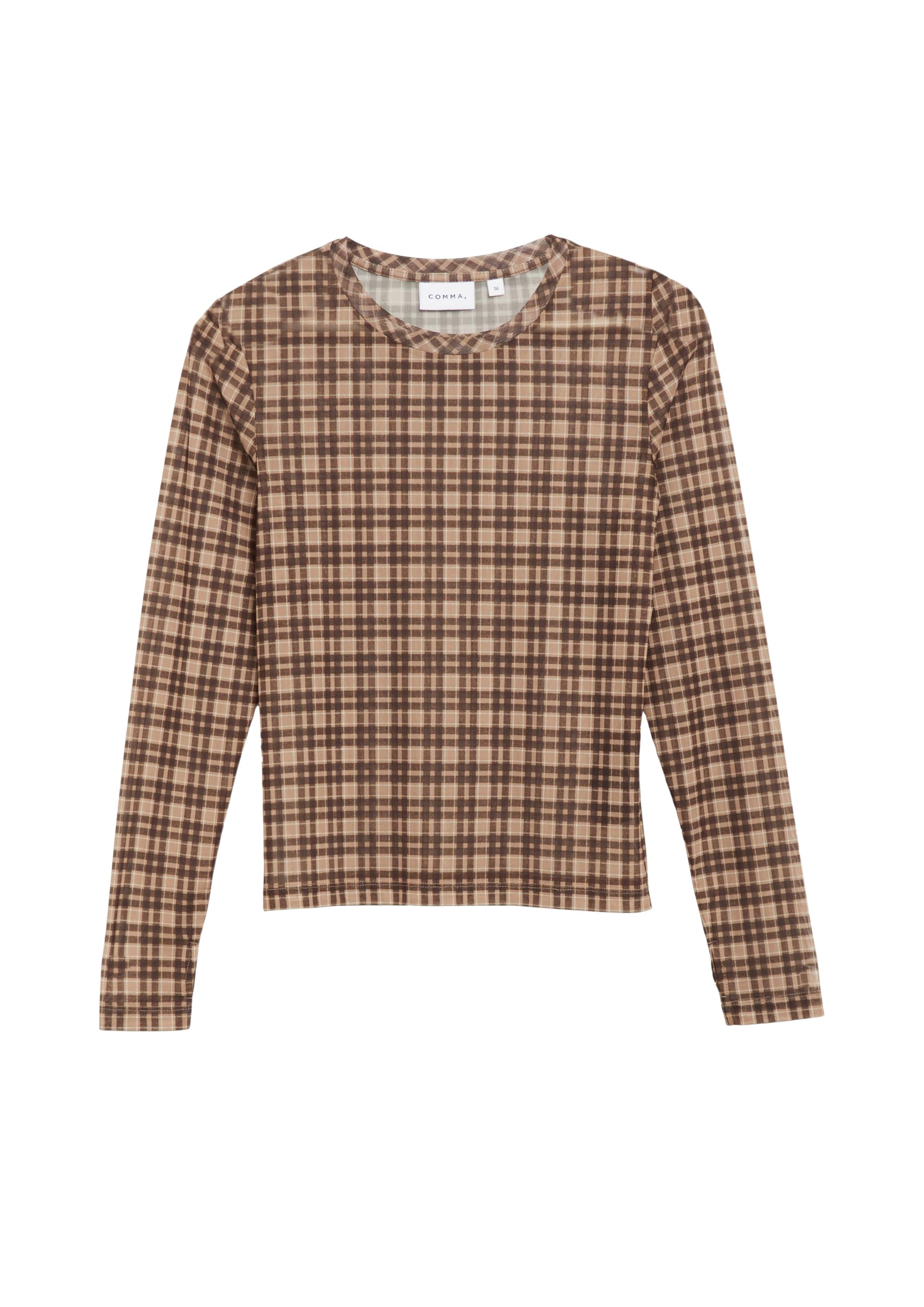 comma-tops-longsleeve-mesh-gr-32-karo-slim image 4