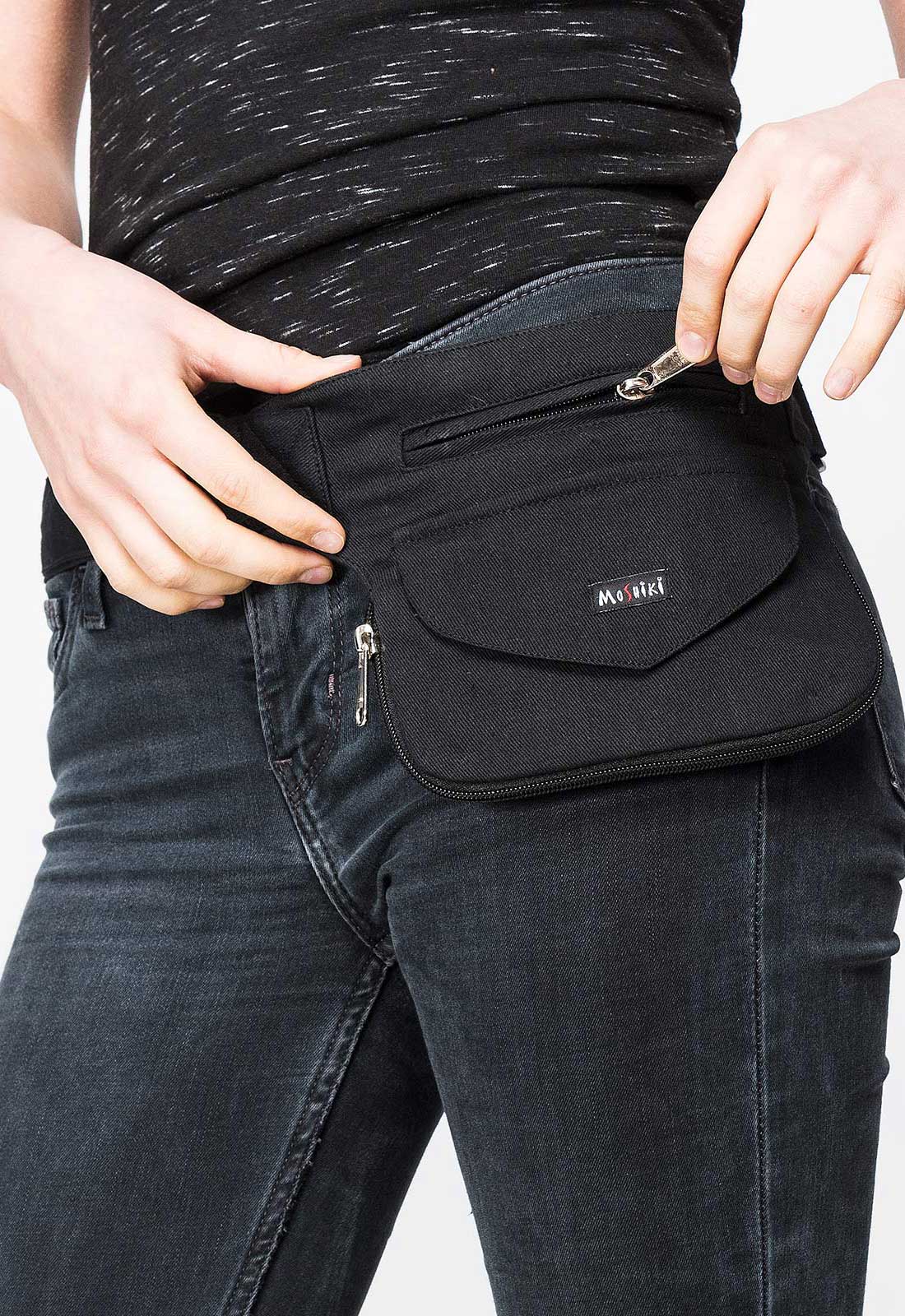 moshiki-side-pocket-5-g-rteltasche-baumwolle-schwarz-2 image 1