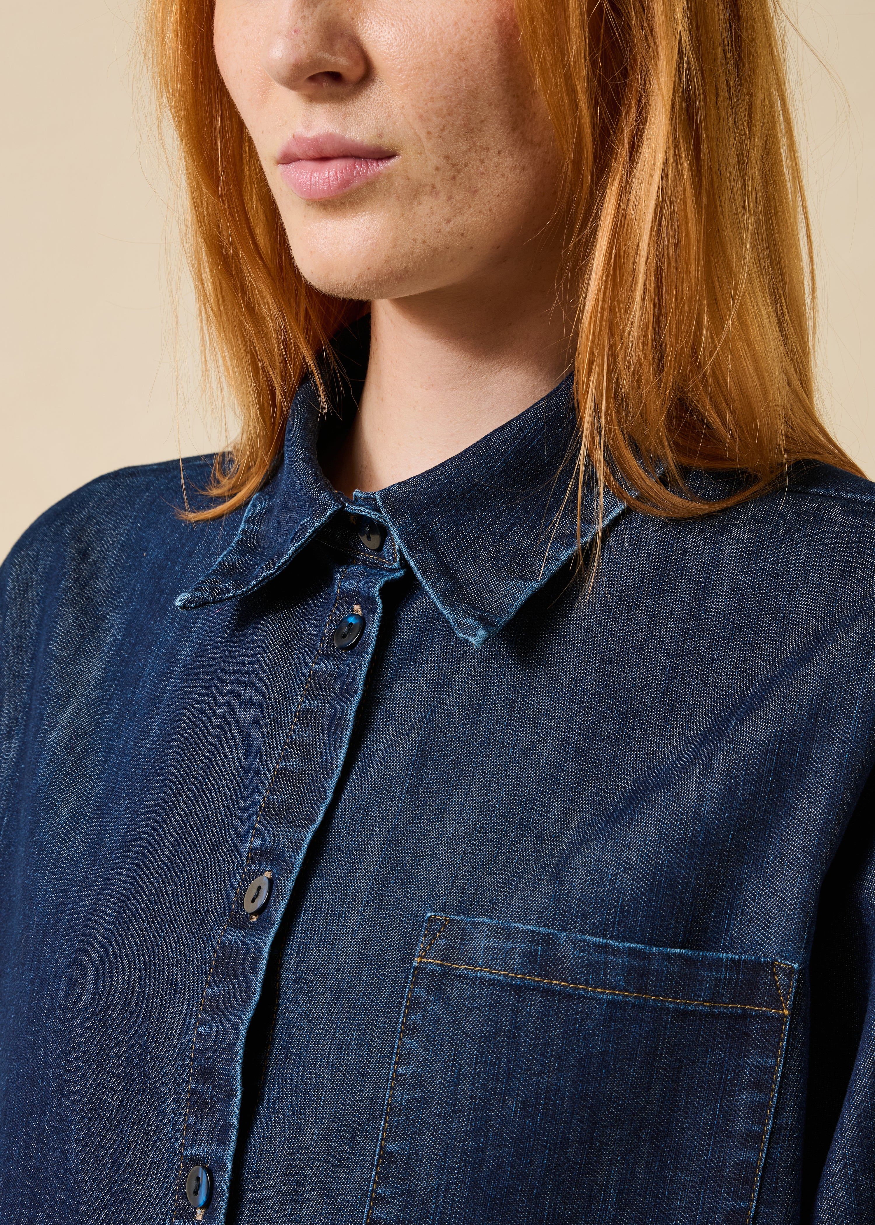 la-f-e-marabout-e-dory-jeanshemd-brut-blau-kurz-oversize-damen image 5