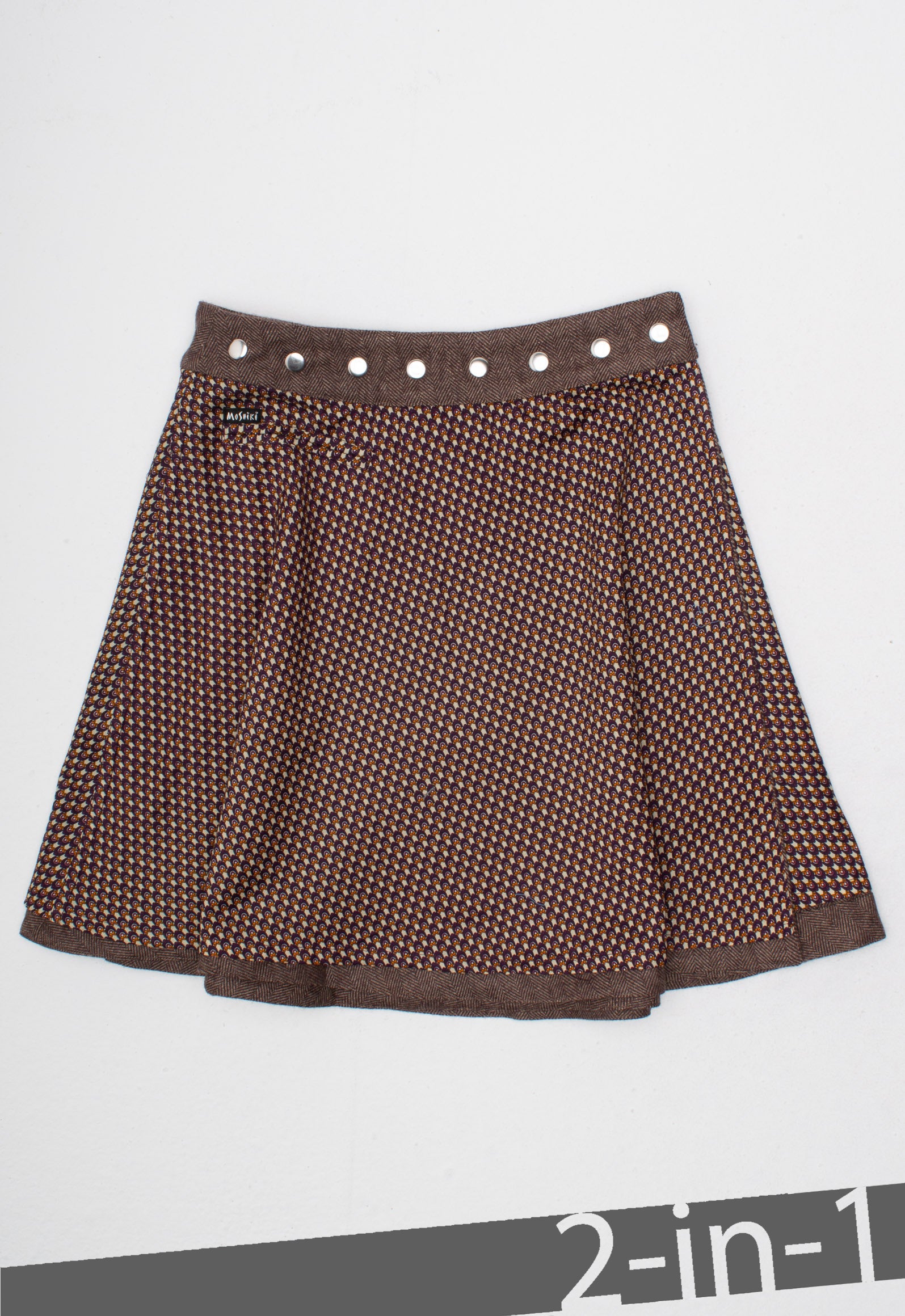 moshiki-hot-cookie-69-tweed-wickelrock-50-cm-wendbar image 3