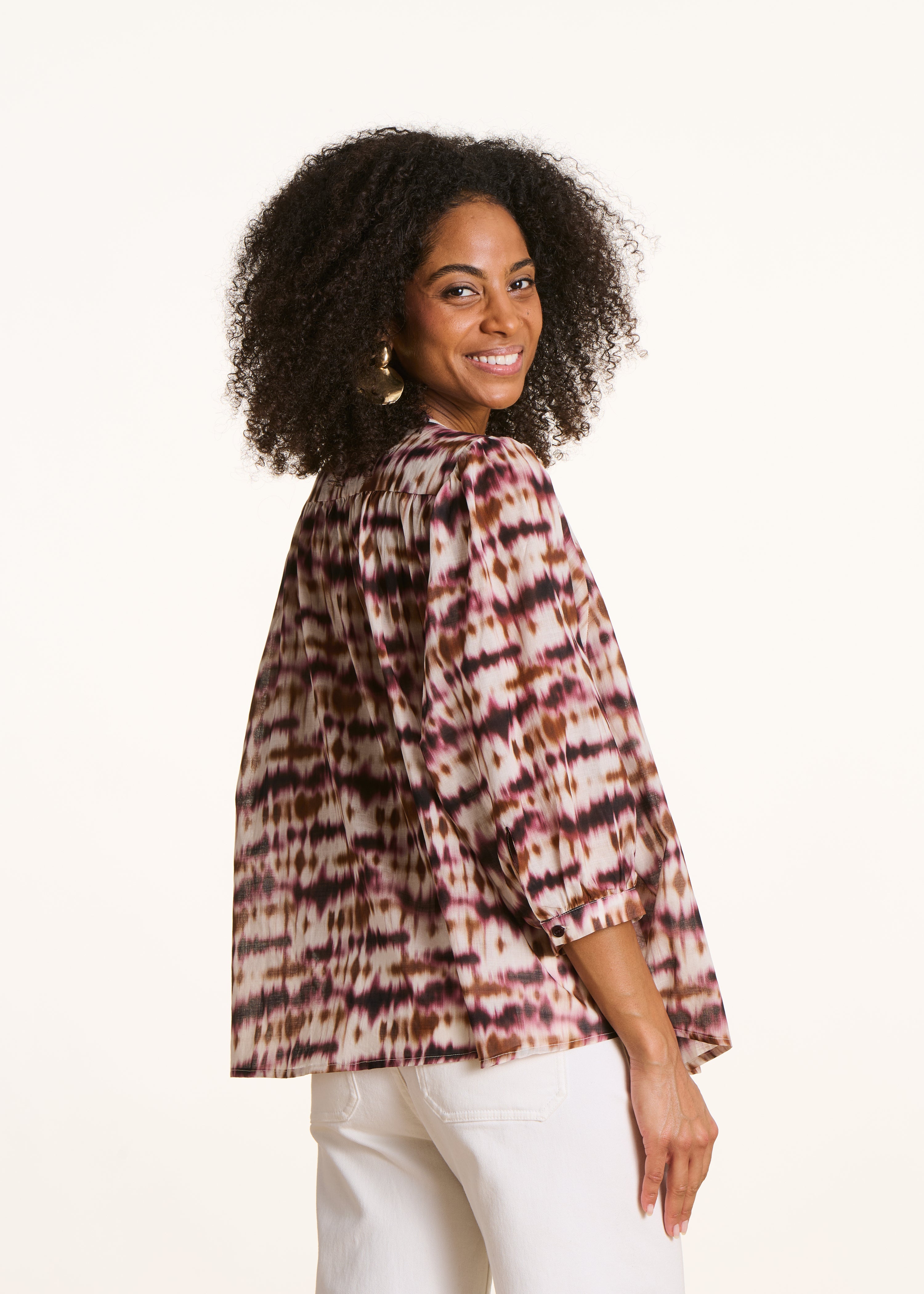 la-f-e-marabout-e-douwina-bluse-bordeaux-bio-baumwolle image 3