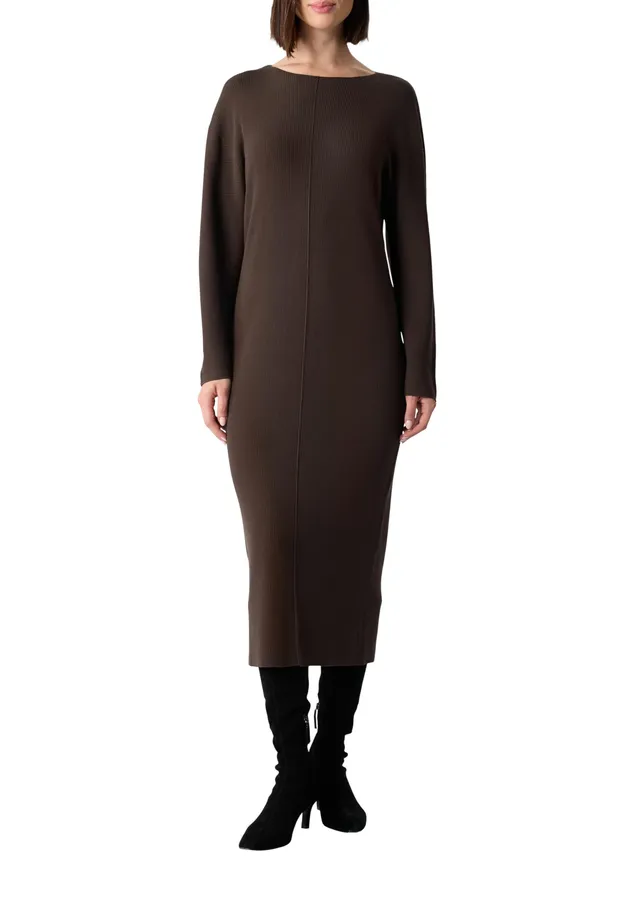 comma-rippstrickkleid-damen-berschnitten-gr-e-46 image 1