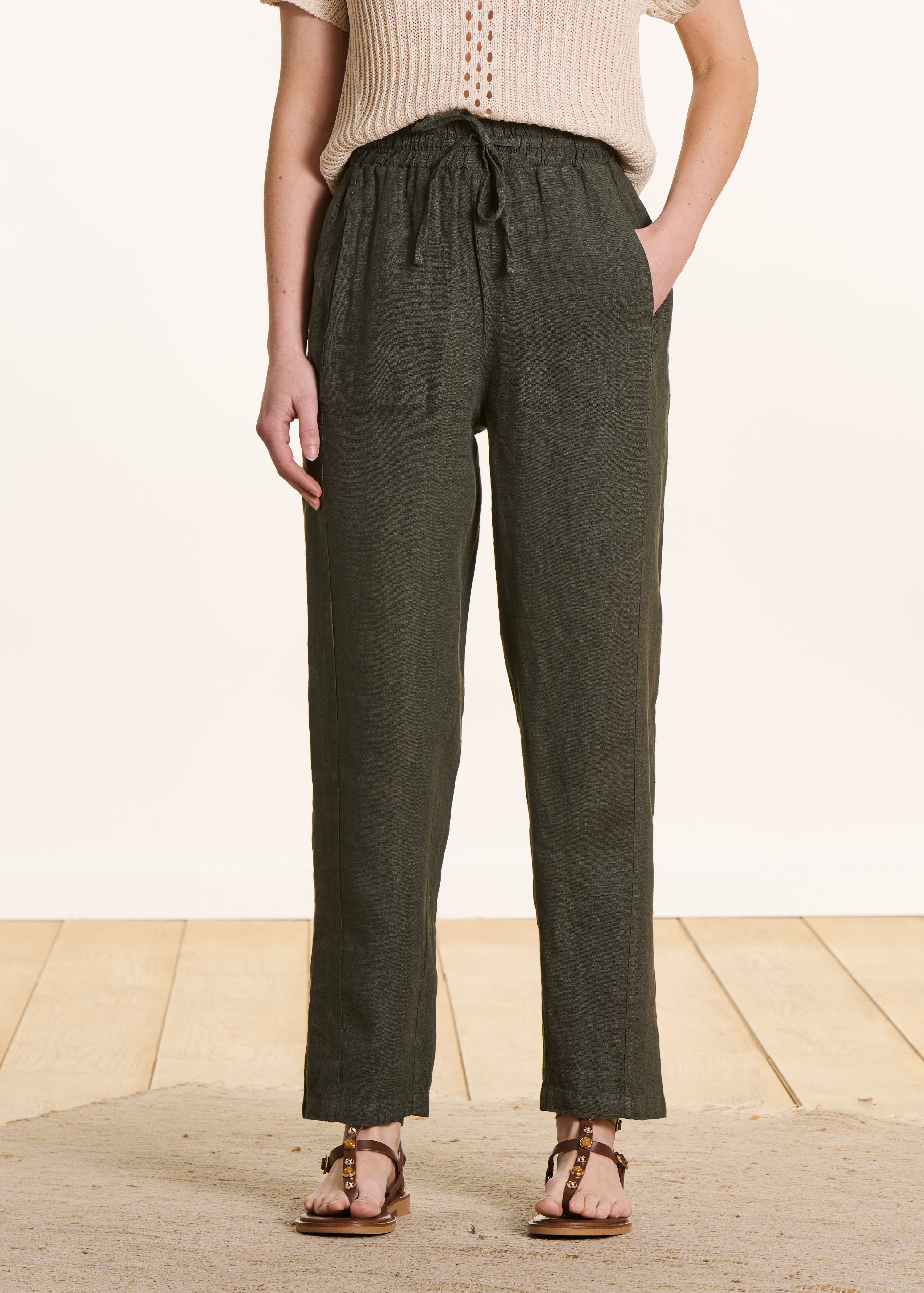 la-f-e-marabout-e-firmin-leinenhose-kaki-gr-36 image 2