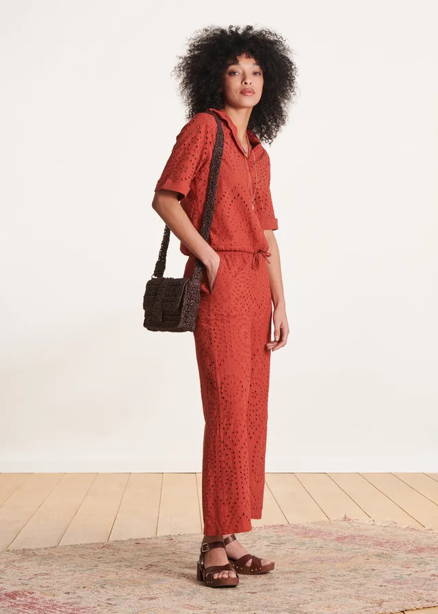 la-f-e-marabout-e-7-8-hose-terracotta-broderie-gr-38 image 1