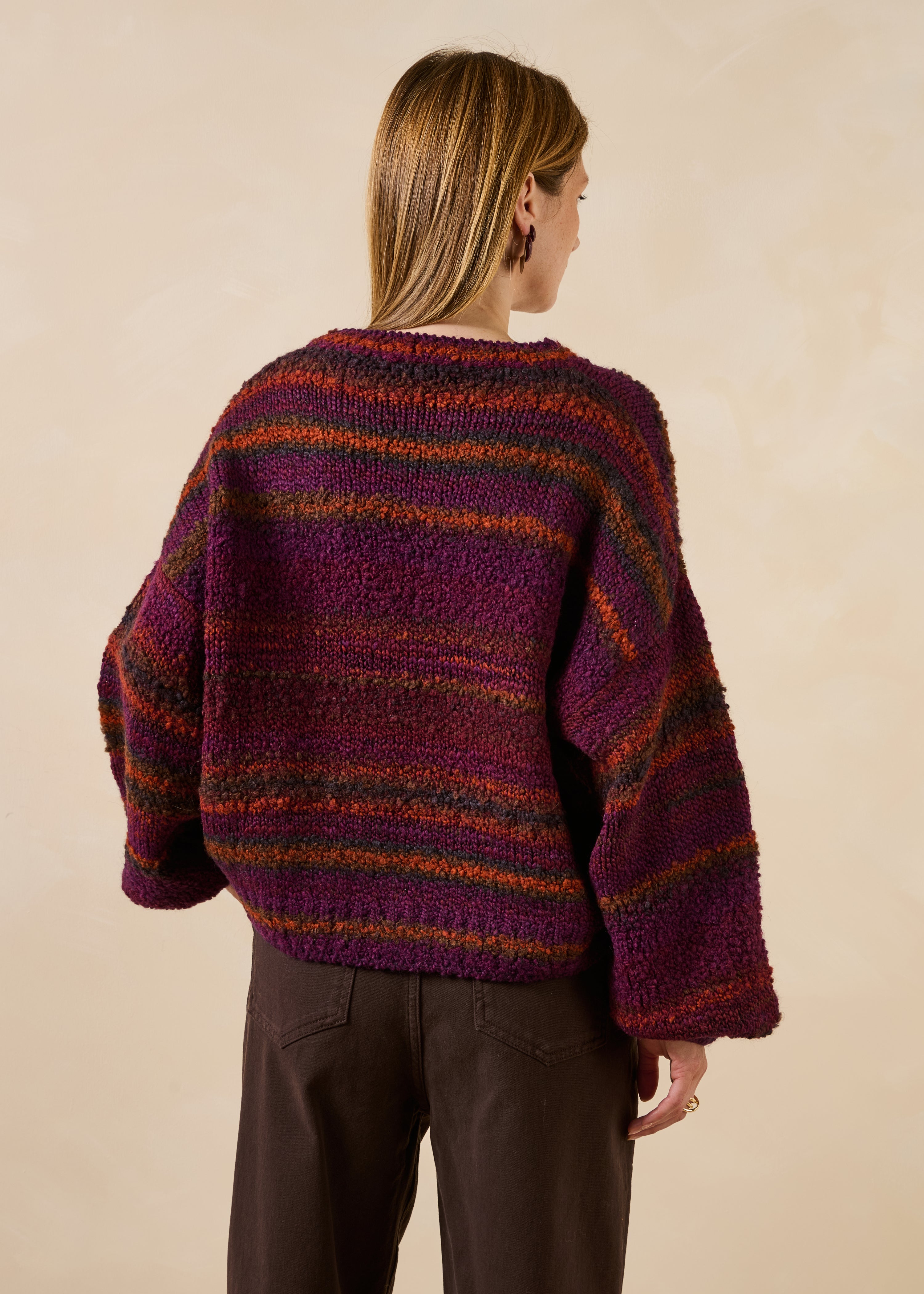la-f-e-marabout-e-gebi-pullover-bordeaux-gestreift-langarm image 3