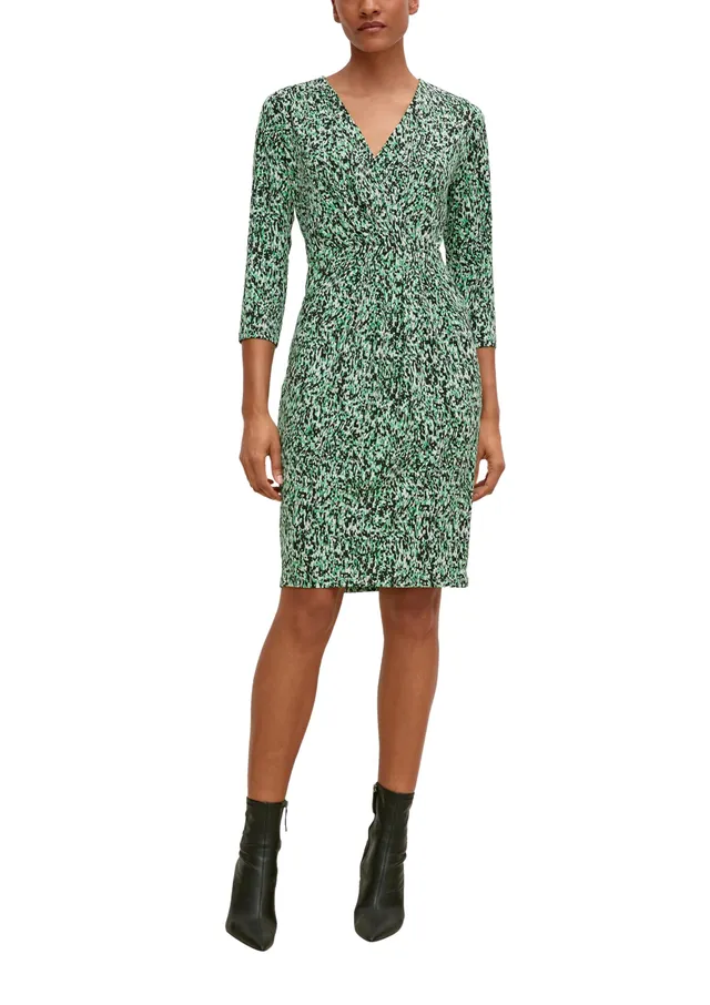 comma-2128560-kleid-gr-n-mehrfarbig-musterkleid image 1