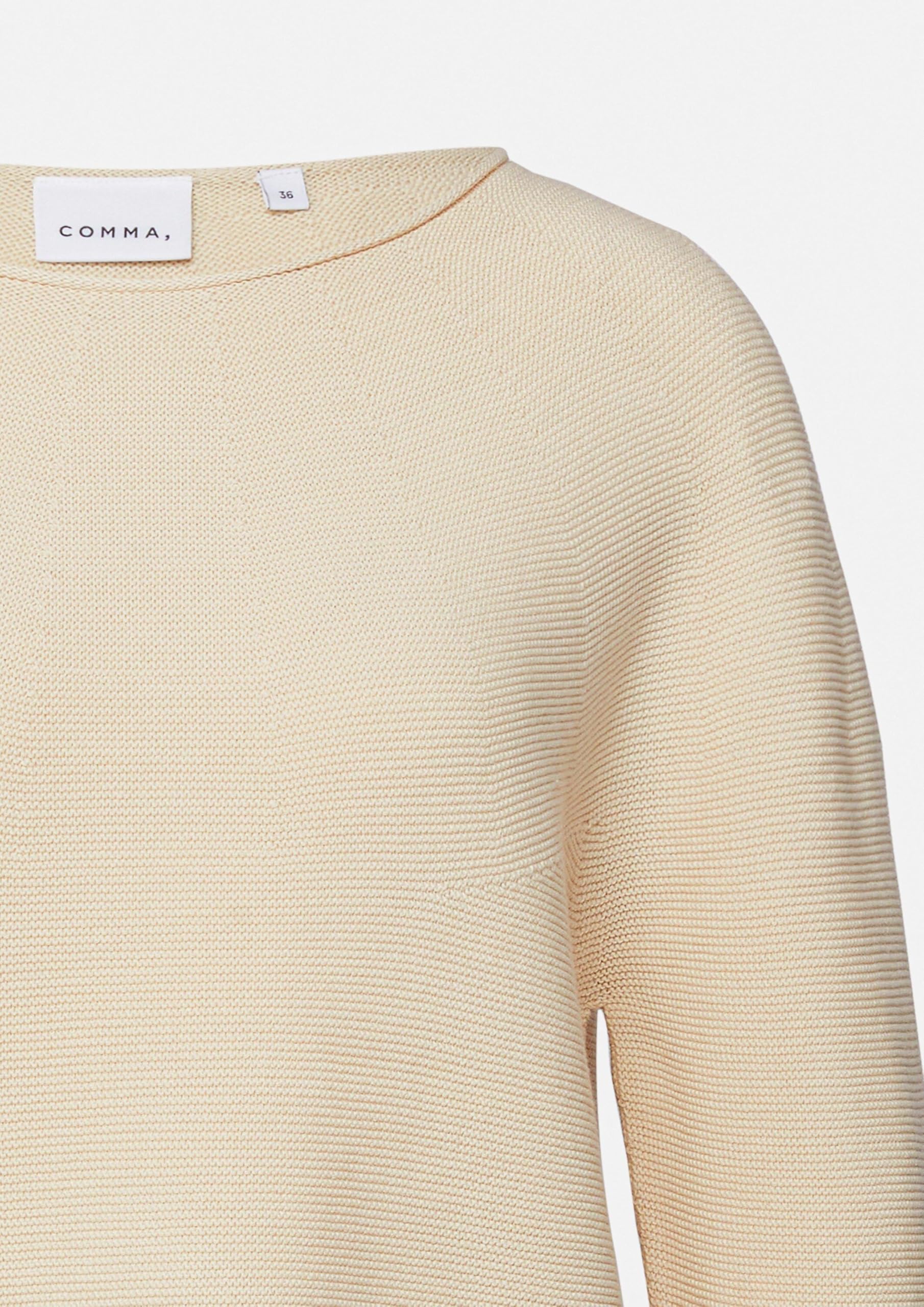 comma-knitwear-strukturierter-strickpullover-rollsaum-gr-46 image 6