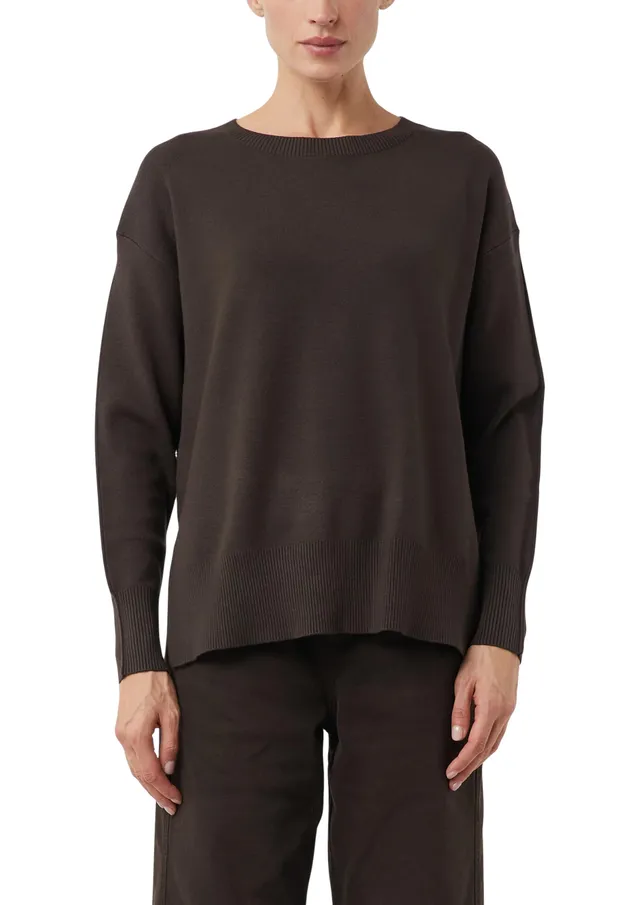 comma-knitwear-feinstrickpullover-pullover-dunkelbraun-gr-46 image 1