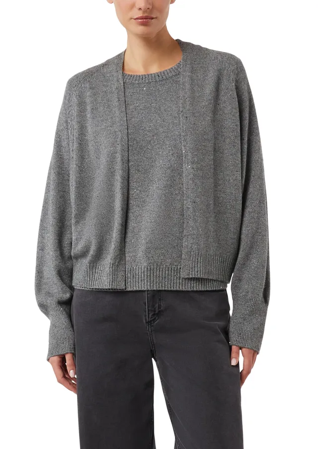 comma-2173145-strickjacke-cardigan-glitzergarn-gr-l image 1