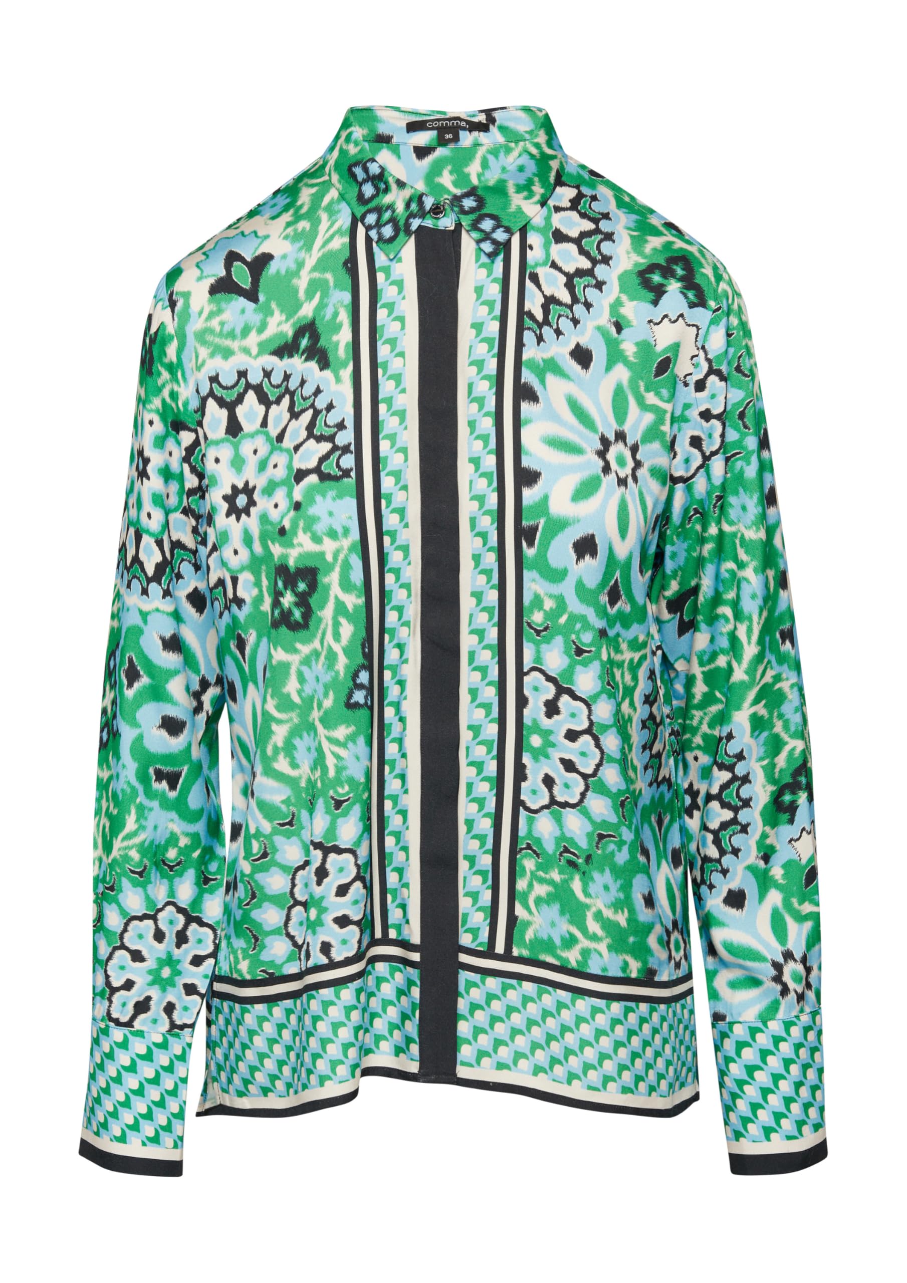 comma-blouses-hemdbluse-abstrakt-langarm-gr-44 image 3