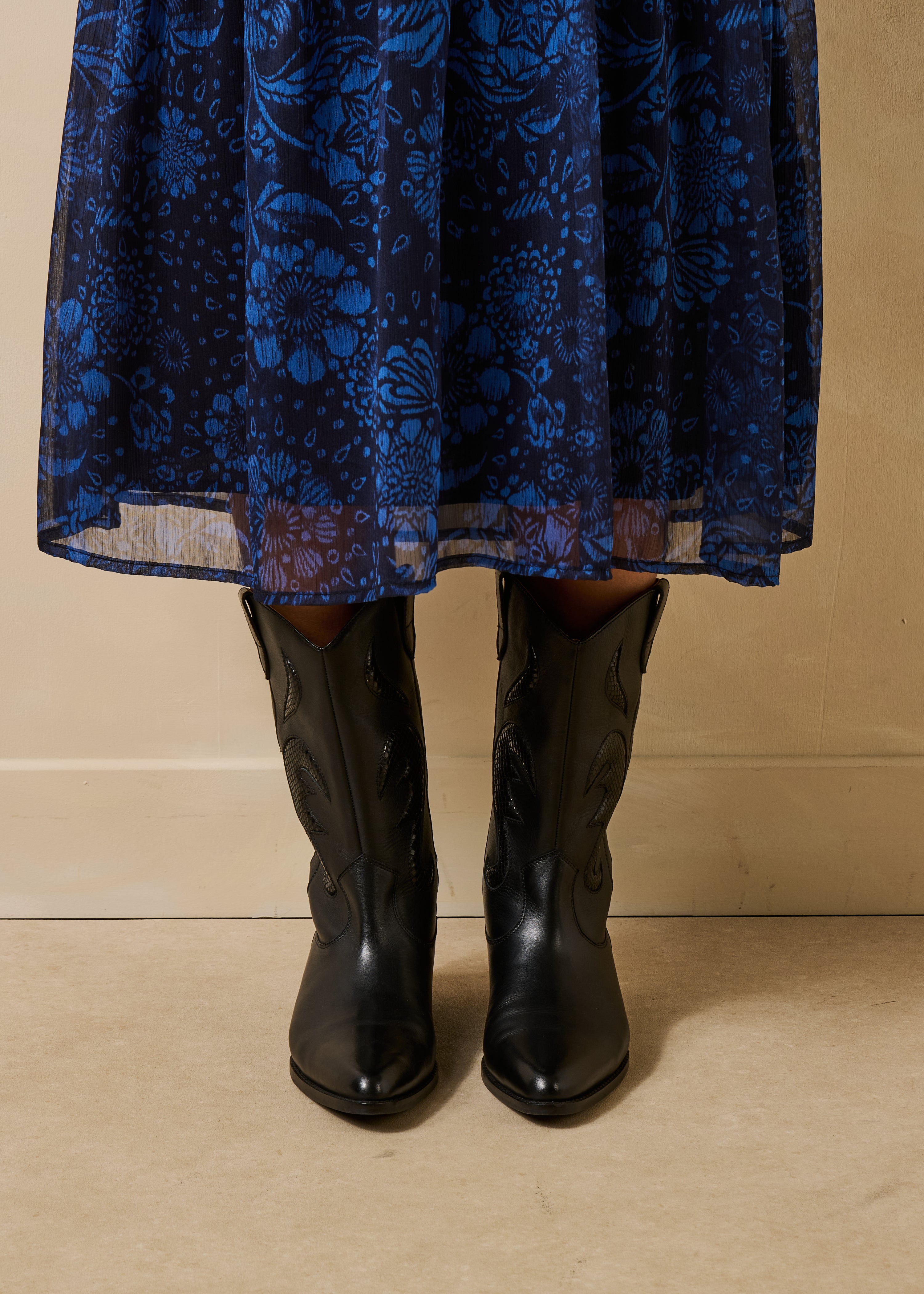 la-f-e-marabout-e-grezon-stiefeletten-schwarz-western-leder image 3