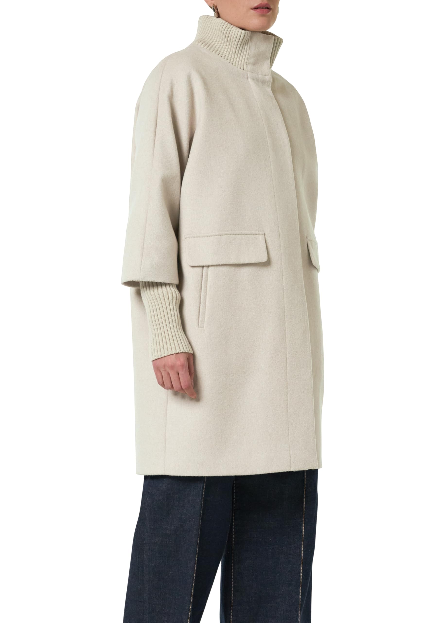 comma-wollmantel-beige-81w7-gerippter-kragen image 1