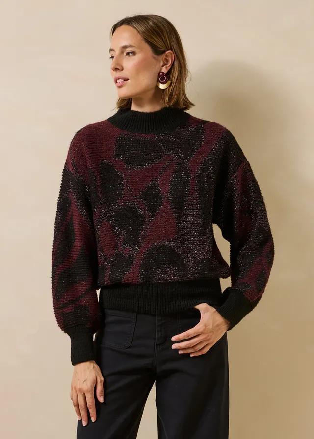 la-f-e-marabout-e-granada-pullover-jacquard-bordeaux-gr-1-3 image 1