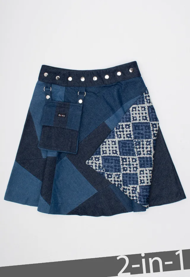 moshiki-hot-cookie-64-wickelrock-denim-50-cm-wendbar image 1