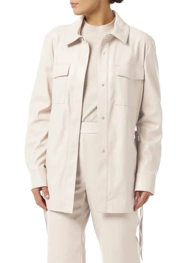 comma-overshirt-jacke-damen-gr-40-lederoptik-g-rtel image 1