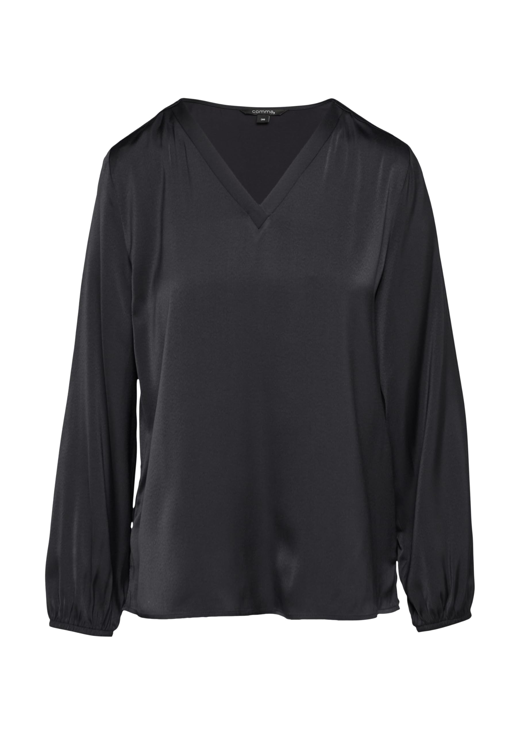 comma-satin-bluse-v-ausschnitt-gr-e-34-elastisch image 3