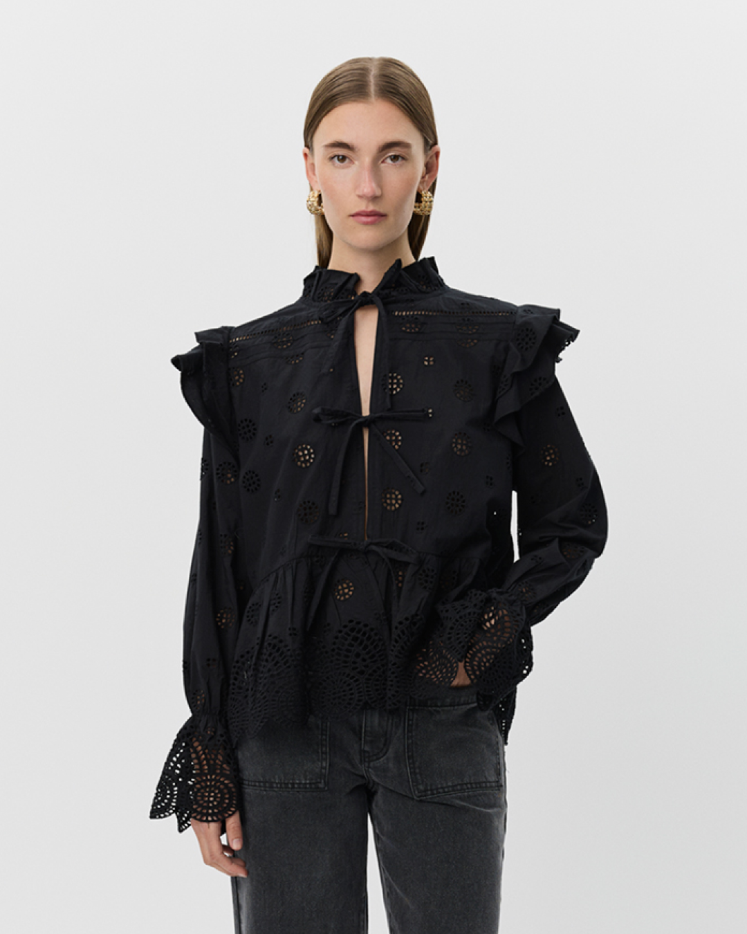 sofie-schnoor-women-hazellesw-bluse-schwarz-baumwolle image 5