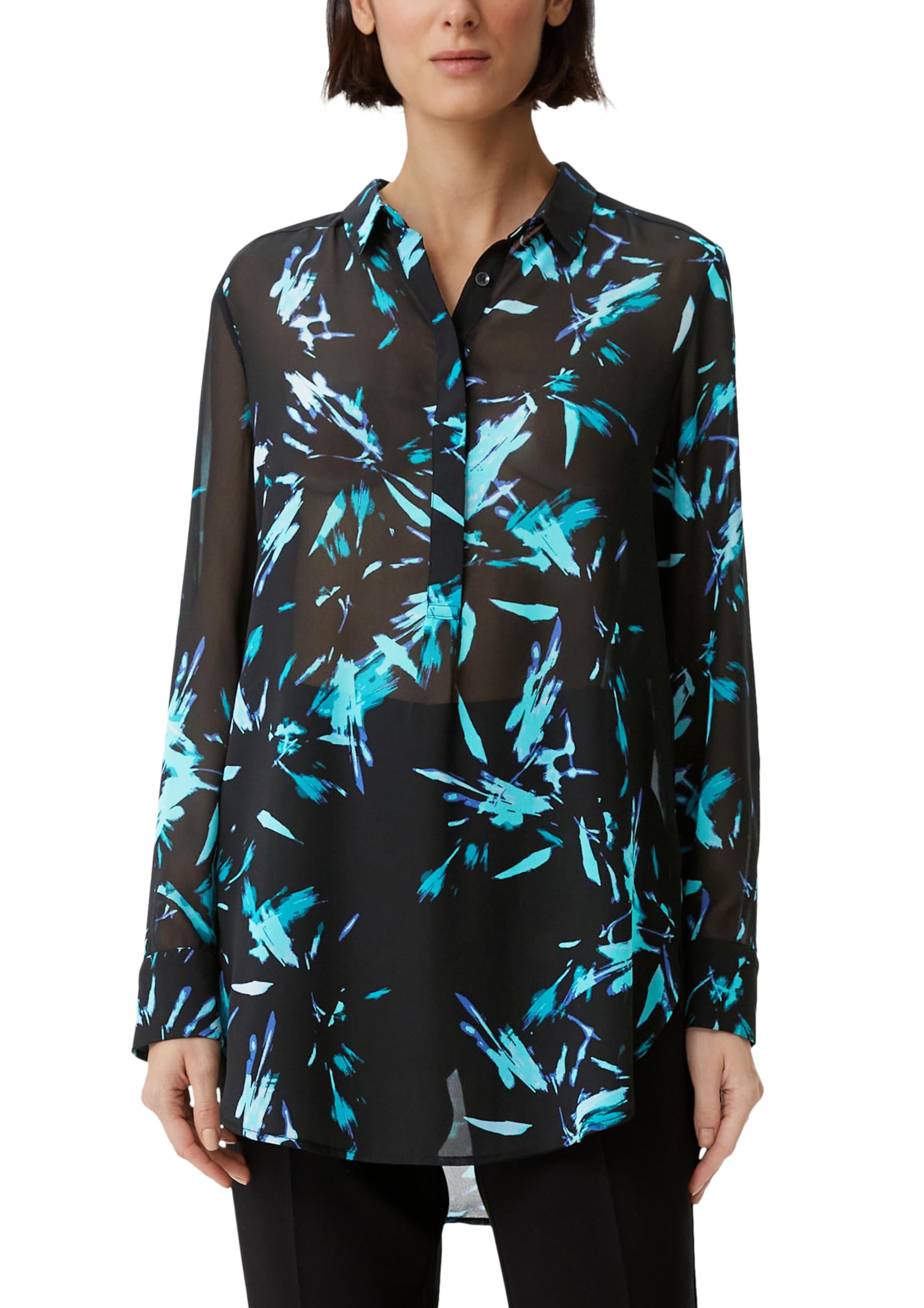 comma-blouses-longbluse-chiffon-gr-40-allover-print image 7