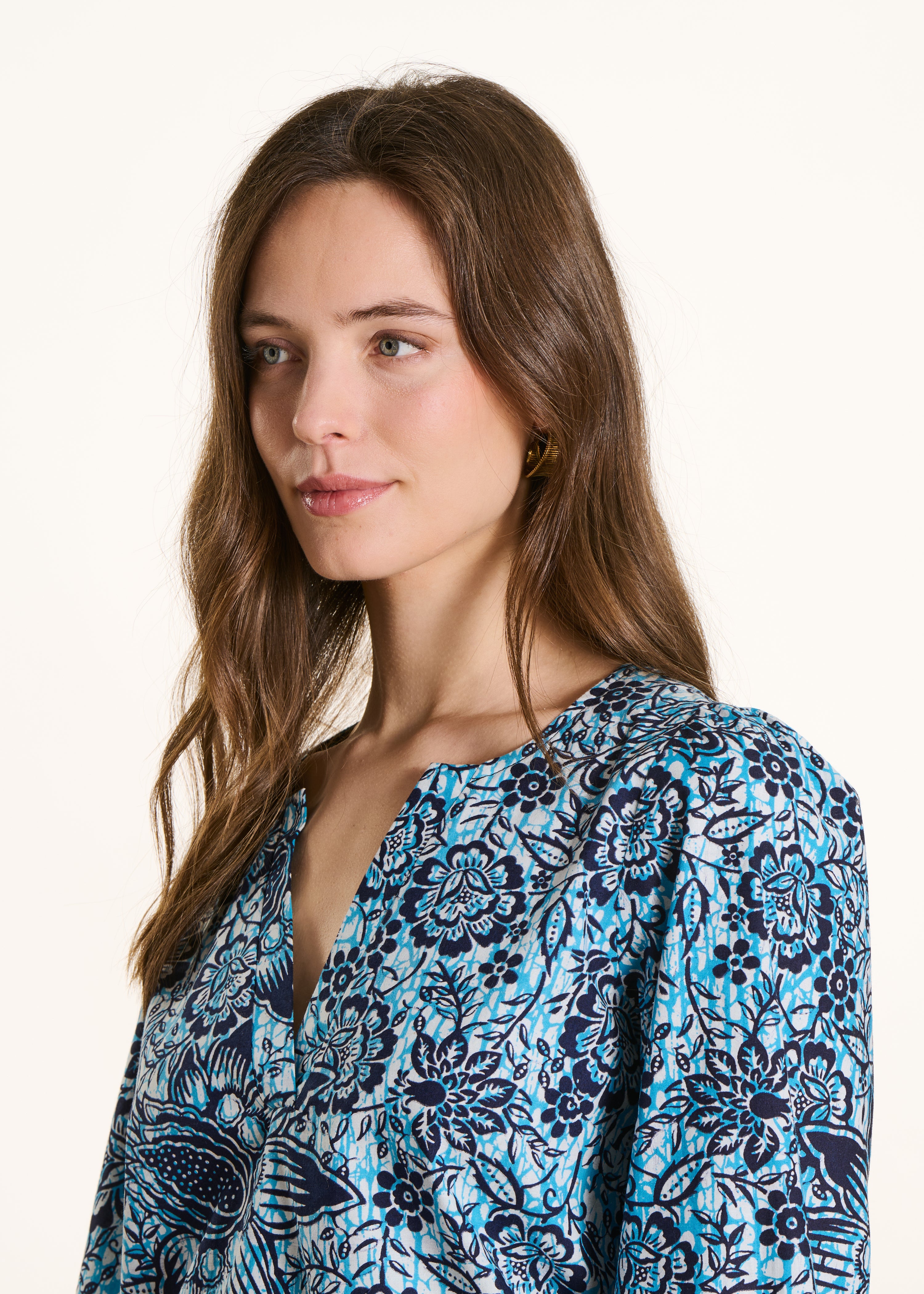 la-f-e-marabout-e-tops-top-blau-popeline-40-floral image 5