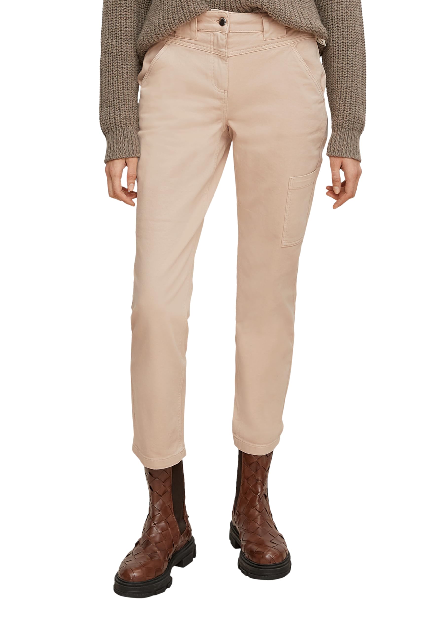 comma-freizeithose-damen-32-lang-royalblau-hoher-bund image 6