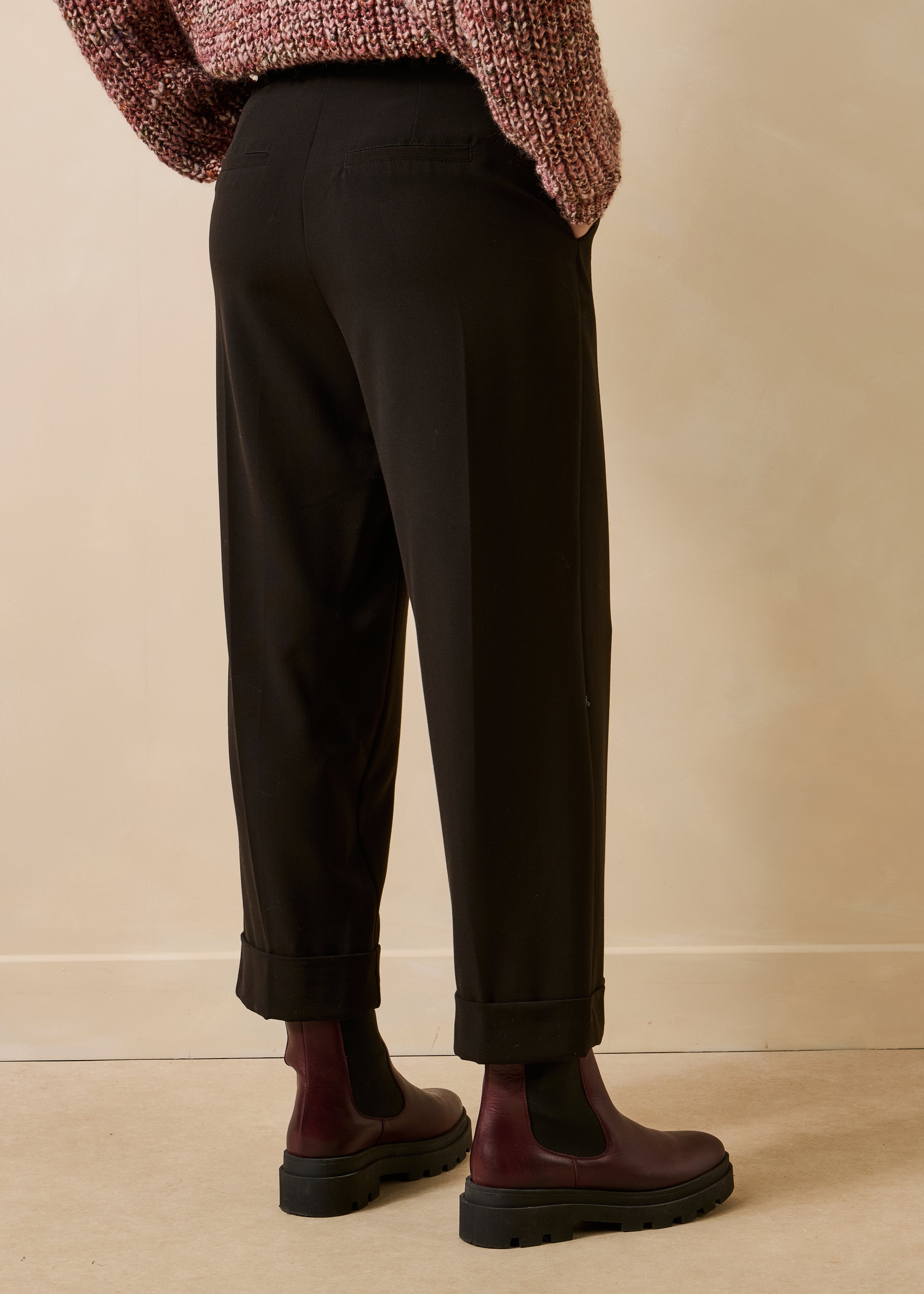 la-f-e-marabout-e-ronac-hose-schwarz-7-8-weit-aufschlag image 3