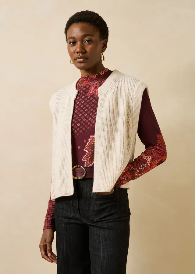 la-f-e-marabout-e-esencia-weste-ecru-rippstrick-rmellos image 1