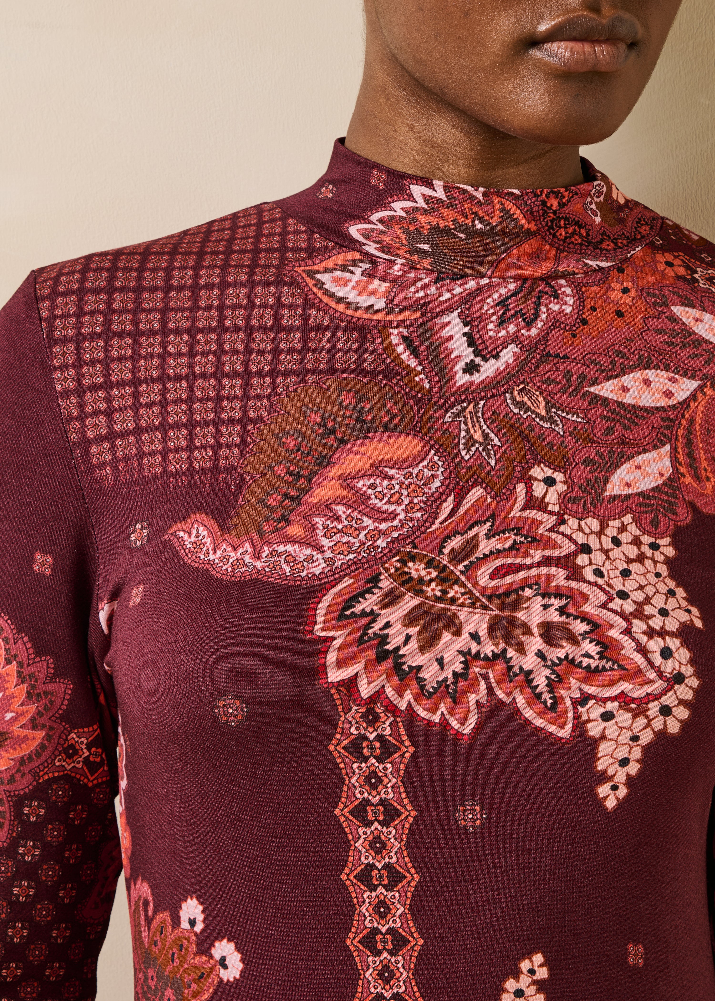 la-f-e-marabout-e-etrusk-kleid-rot-jersey-print-lang image 4