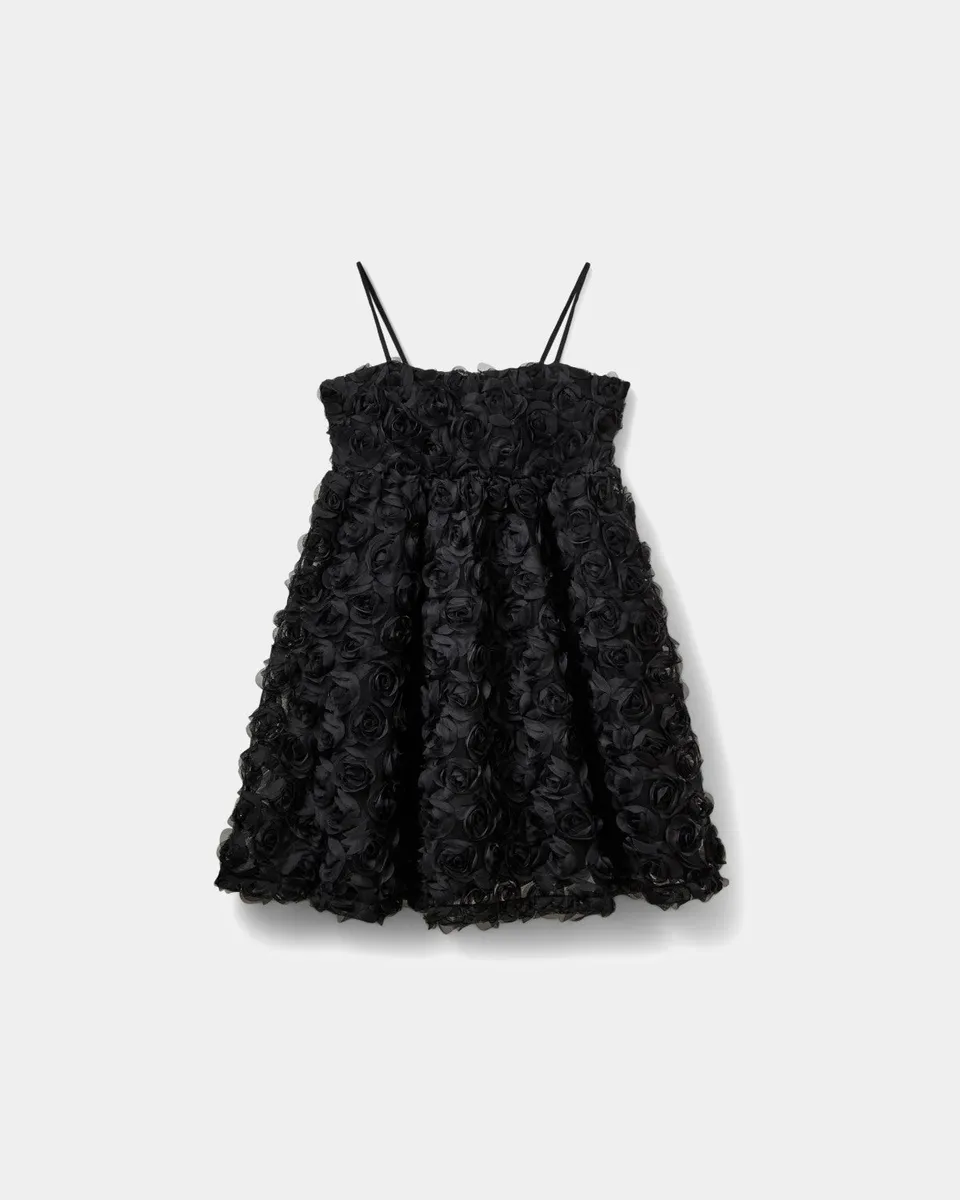 sofie-schnoor-women-riannesw-minikleid-schwarz-rosen-100-polyester image 1