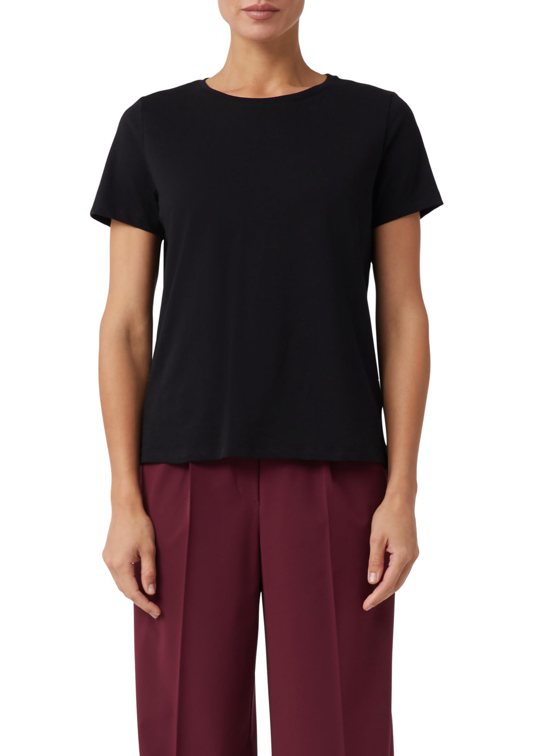 comma-tops-t-shirt-baumwolle-logo-wei-gr-38 image 8