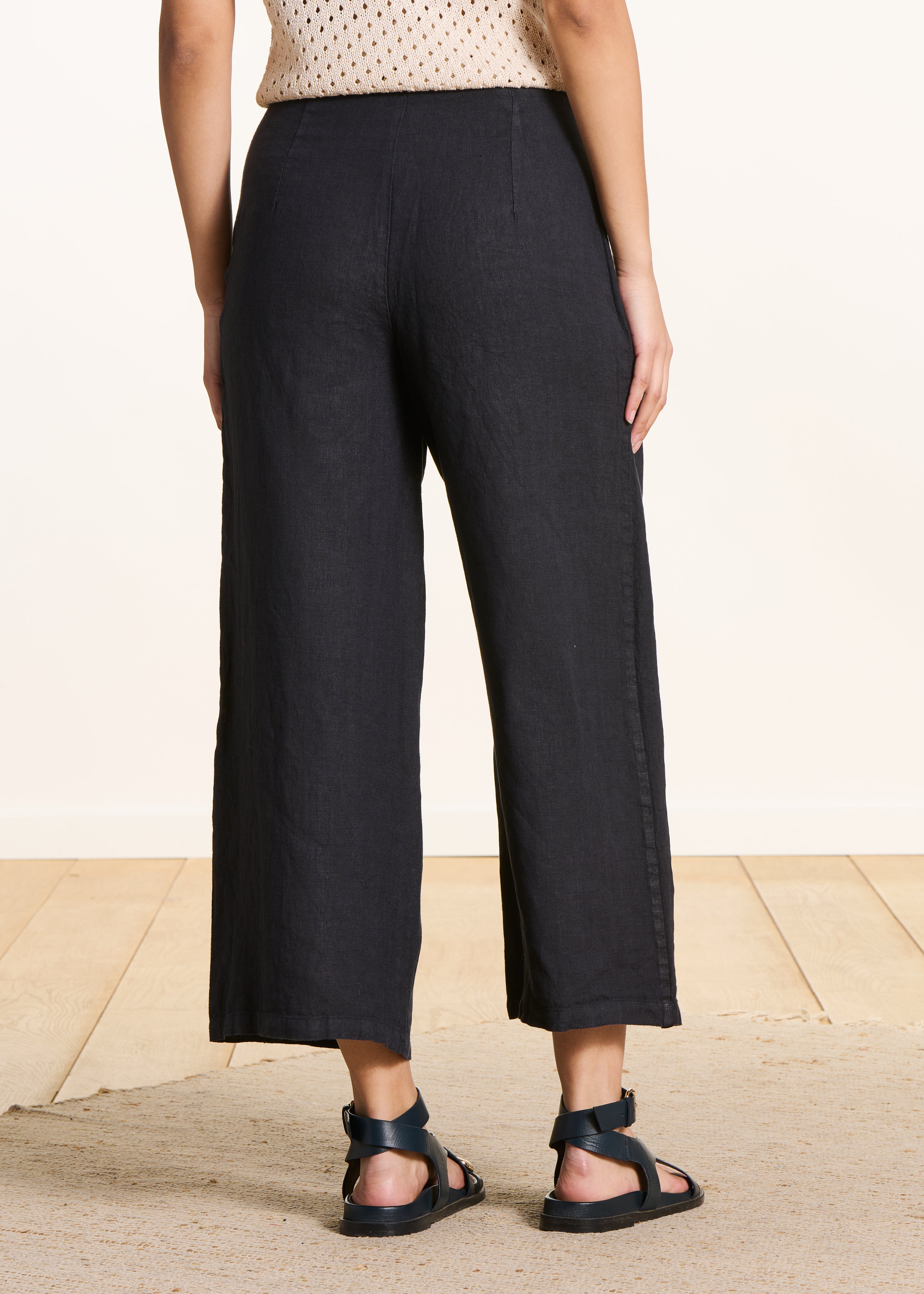 la-f-e-marabout-e-fulano-hose-dunkelblau-leinen-7-8-weit image 3