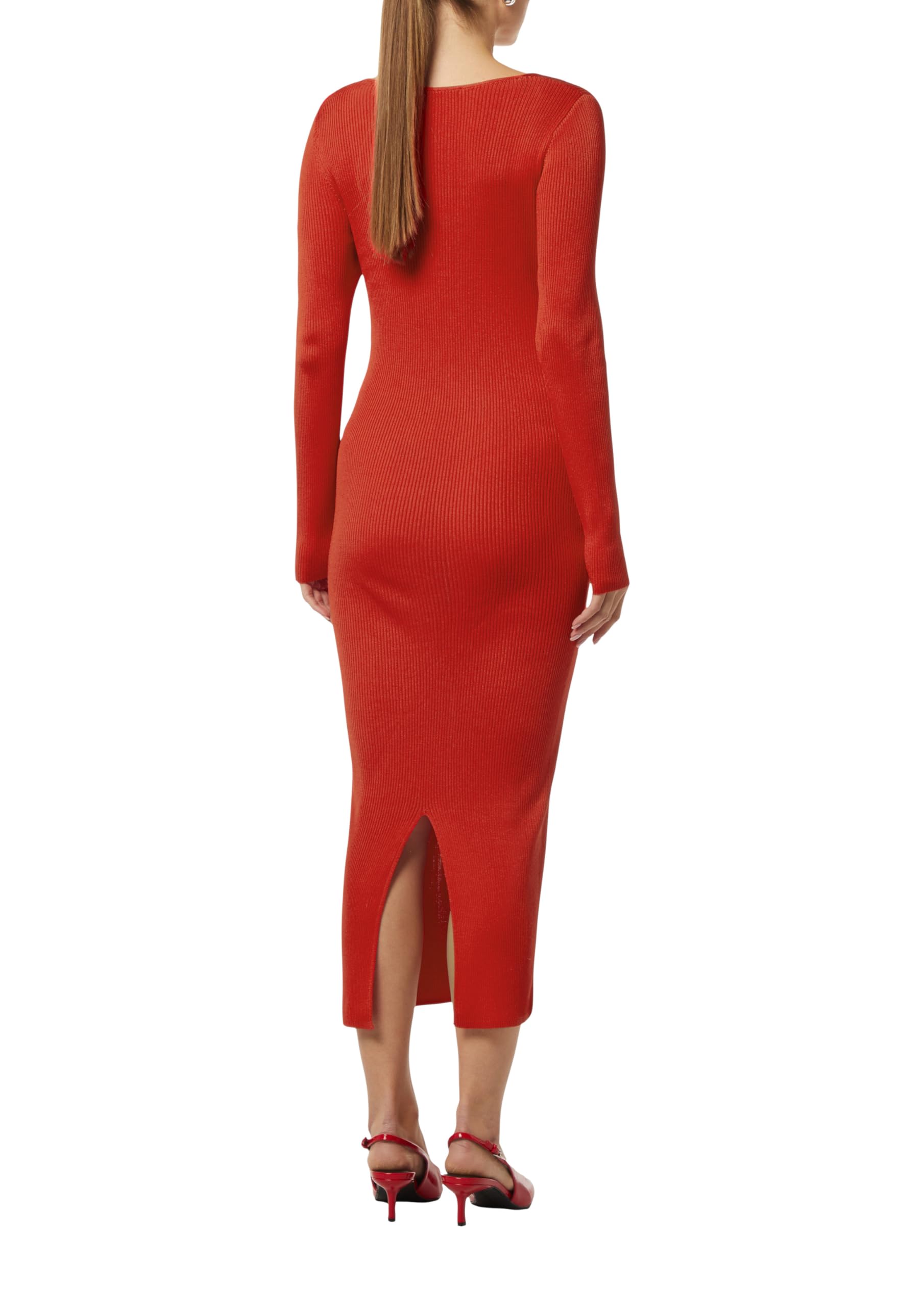 comma-slim-fit-kleid-v-ausschnitt-kleid-gr-44-schwarz image 2