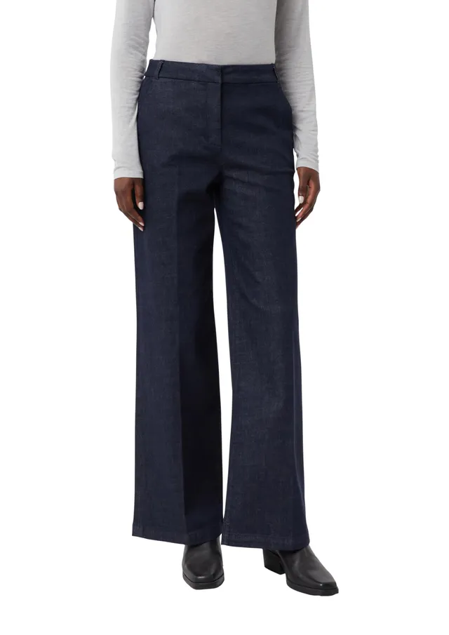 comma-cleane-dark-denim-jeans-weites-bein-gr-44 image 1