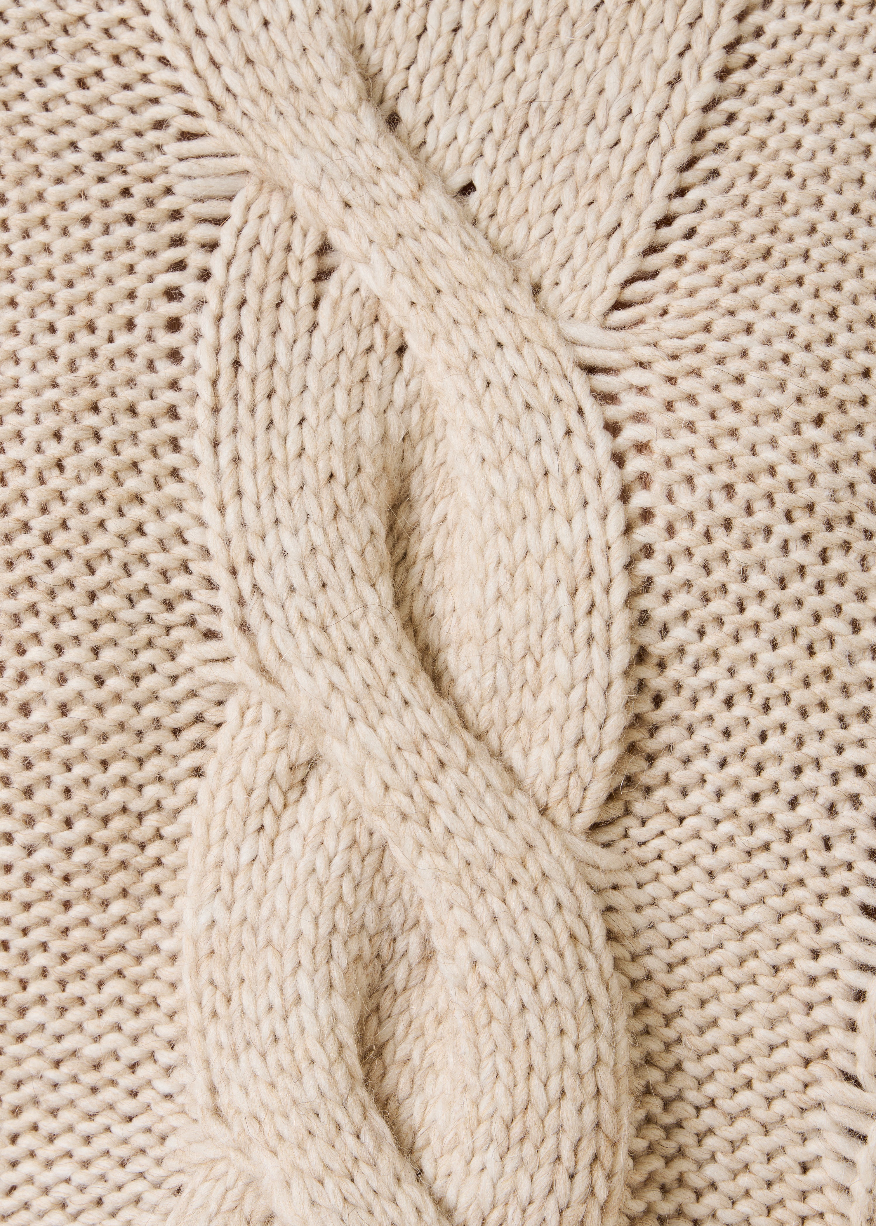 la-f-e-marabout-e-grissi-pullover-beige-zopf-stehkragen image 4
