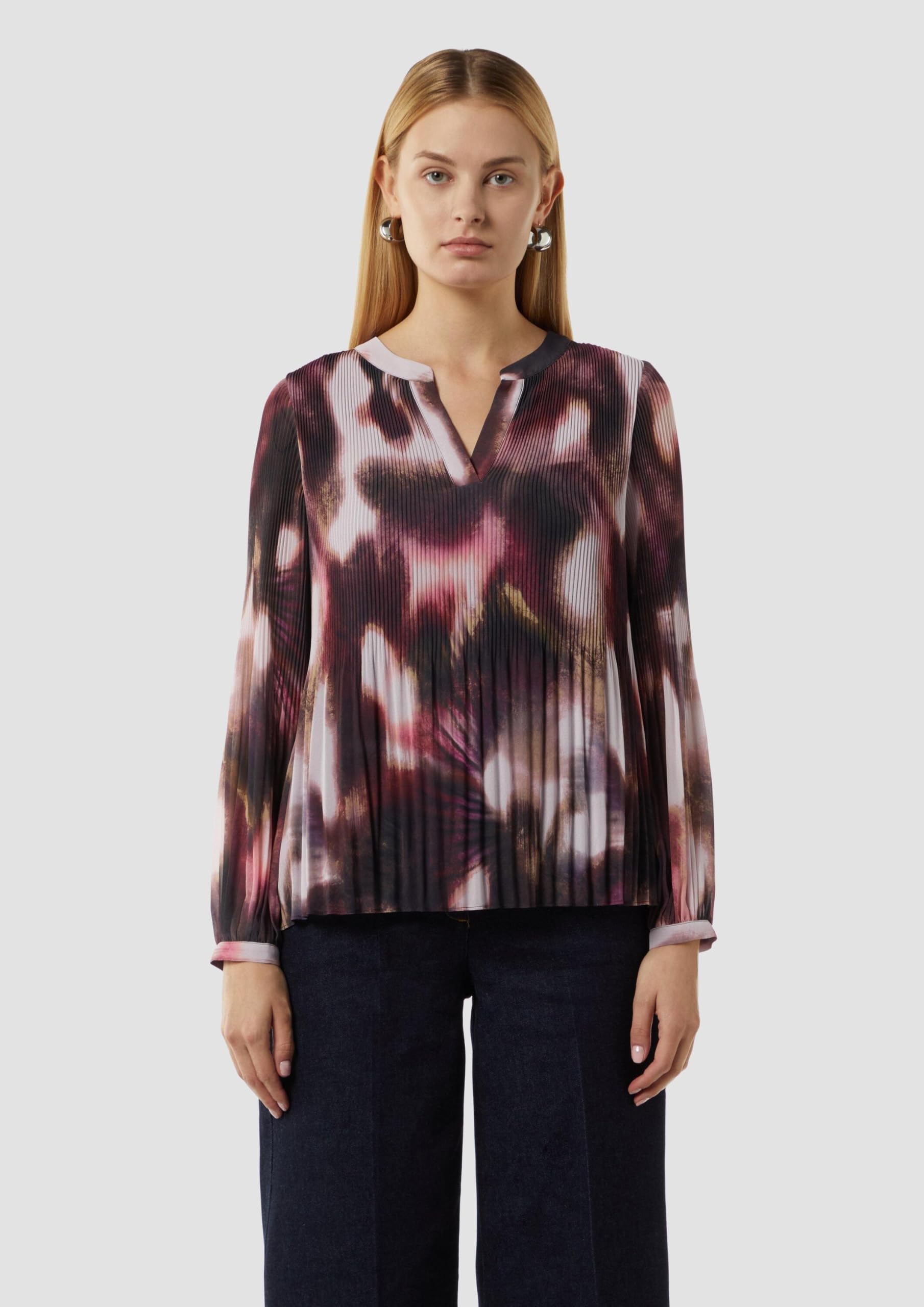 comma-tunika-bluse-plissierter-chiffon-gr-36 image 5