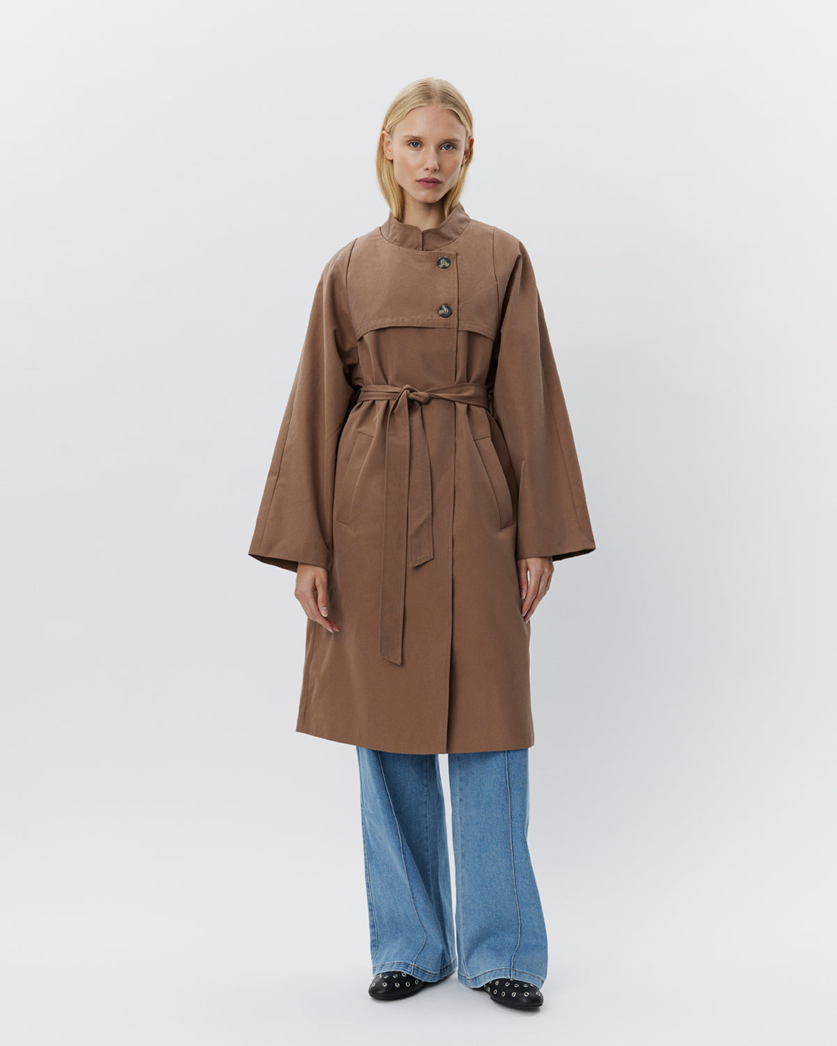 sofie-schnoor-women-lizzysw-trenchcoat-braun-baumwolle-2 image 2