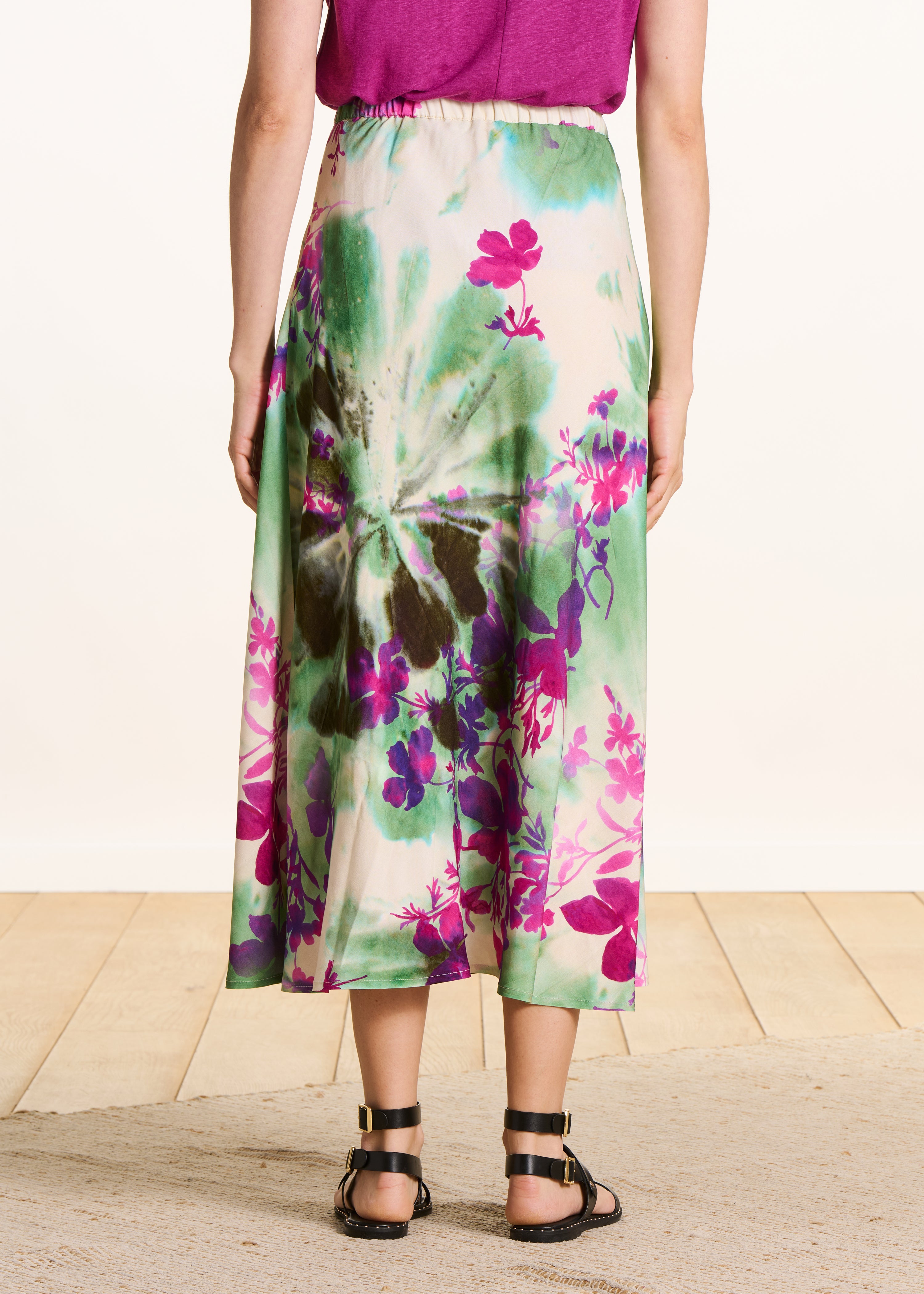 la-f-e-marabout-e-torino-maxirock-gr-n-rosa-floral image 3
