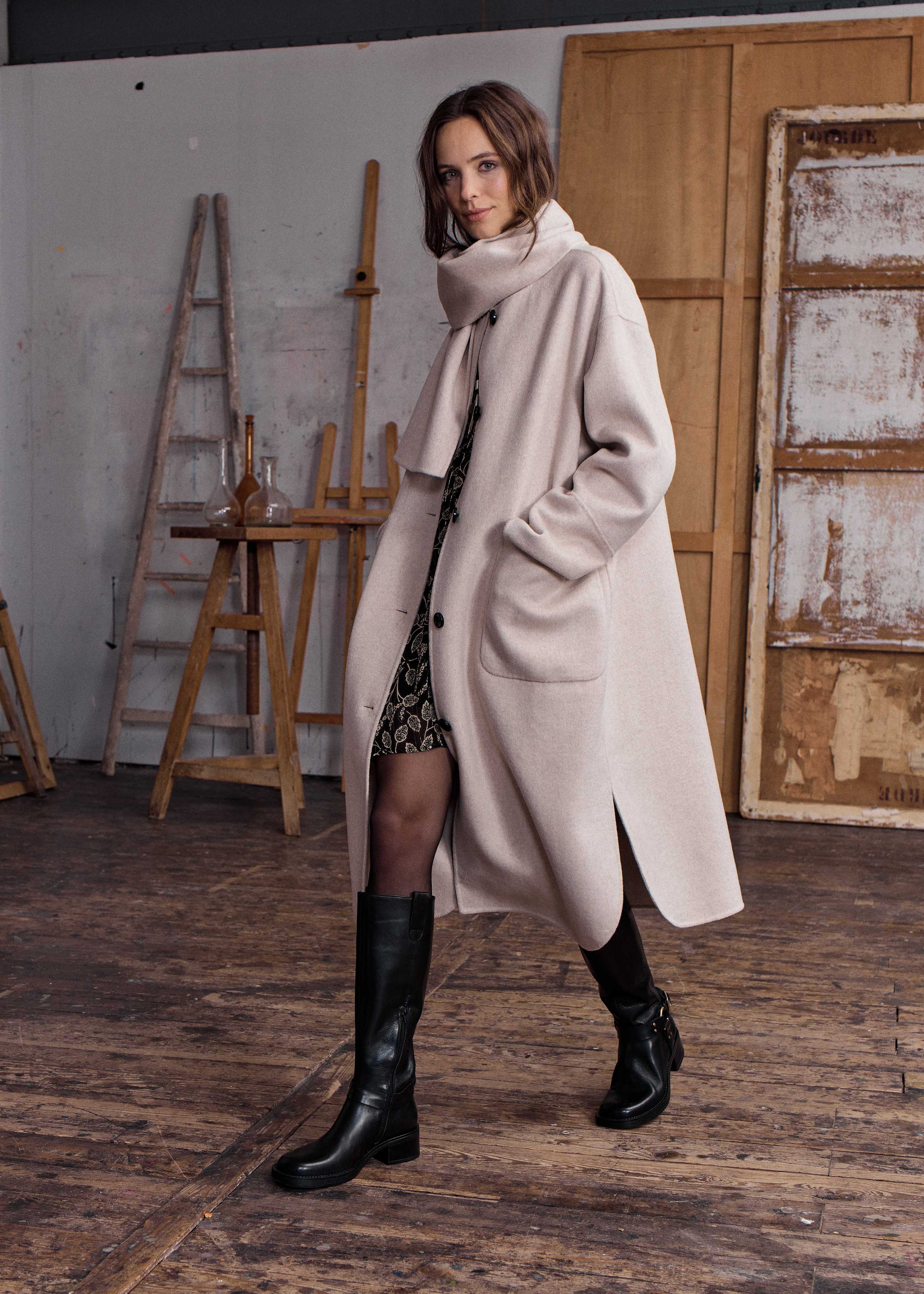 la-f-e-marabout-e-genial-mantel-damen-ecru-2-wollmix image 1