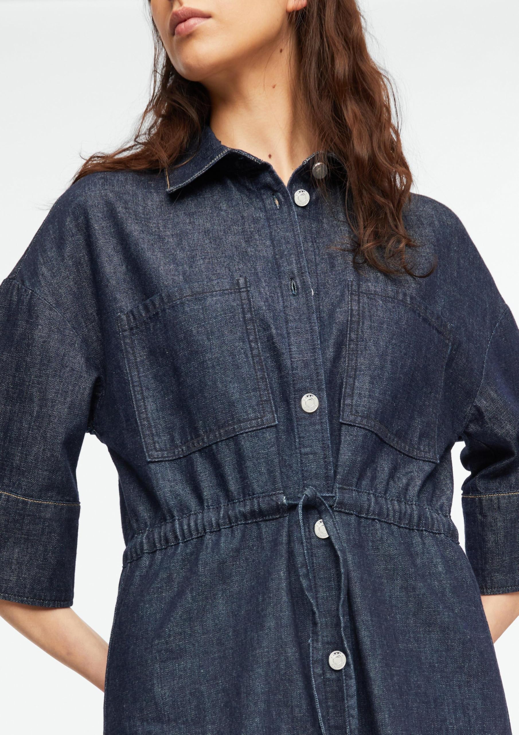 comma-dresses-denim-t-shirt-kleid-gr-34-relaxed-fit-knopfleiste image 3